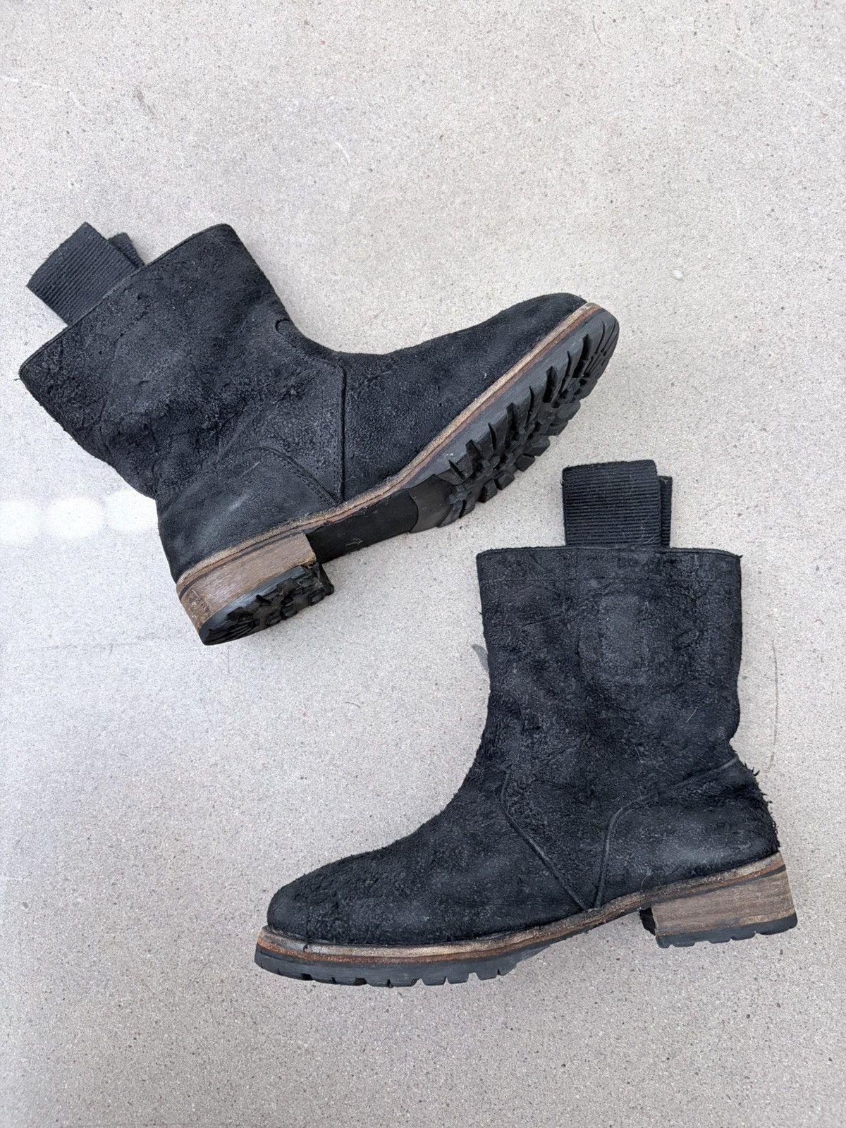 Rick Owens suede pull up ankle boot Size US 7 / IT 37 - 5 Thumbnail