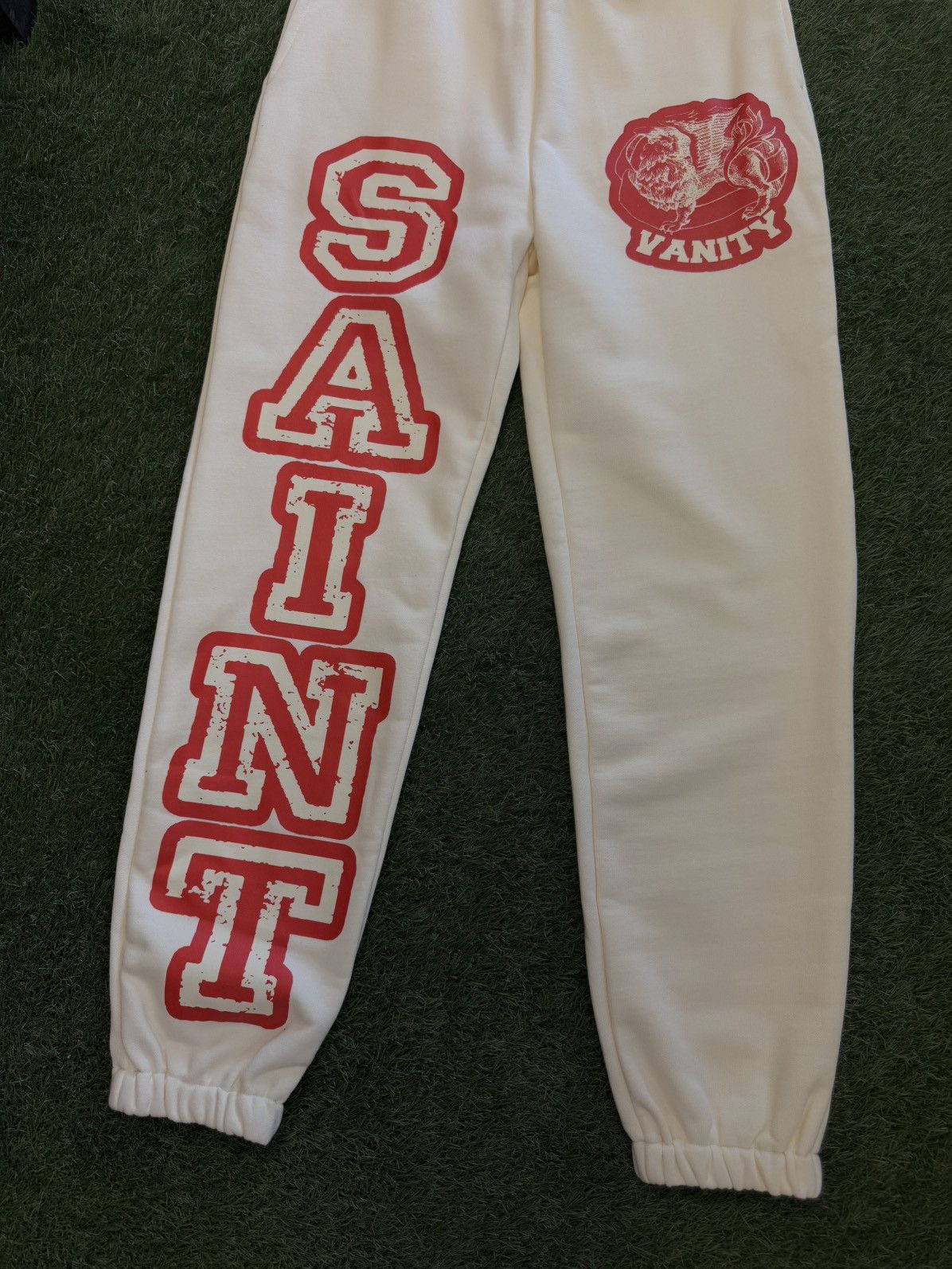 Saint Vanity Saint Vanity Sweatpants Red Cream Size S (NEW) Size US 28 / EU 44 - 2 Thumbnail