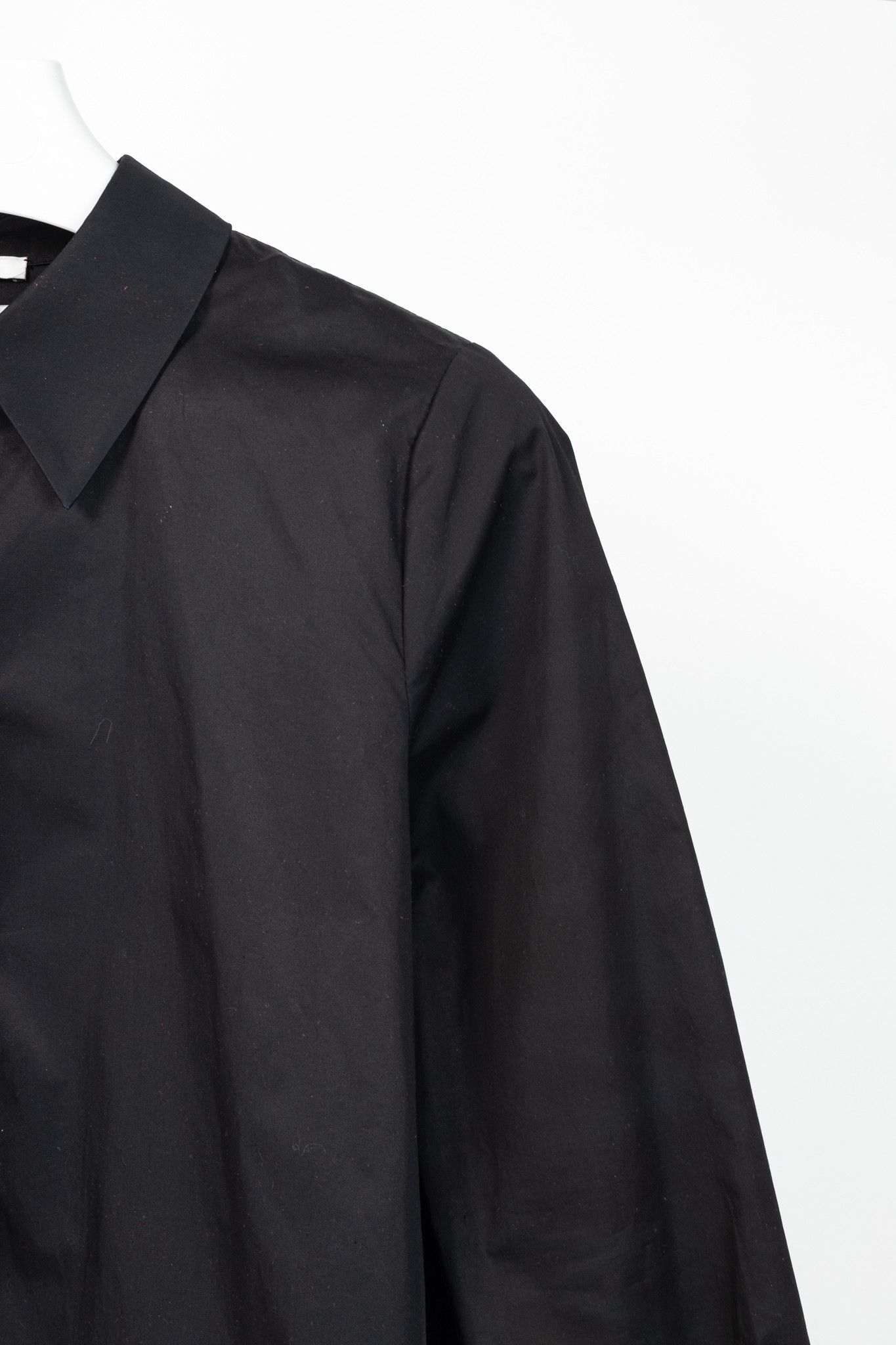 CO Co SS18 Black Cotton Poplin Pleated-Back Shirt Size M / US 6-8 / IT 42-44 - 5 Thumbnail