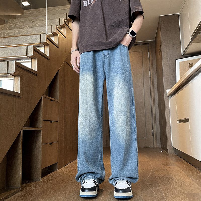Japanese Brand × Jean Retro loose wide leg slightly flared jeans Size US 32 / EU 48 - 6 Thumbnail