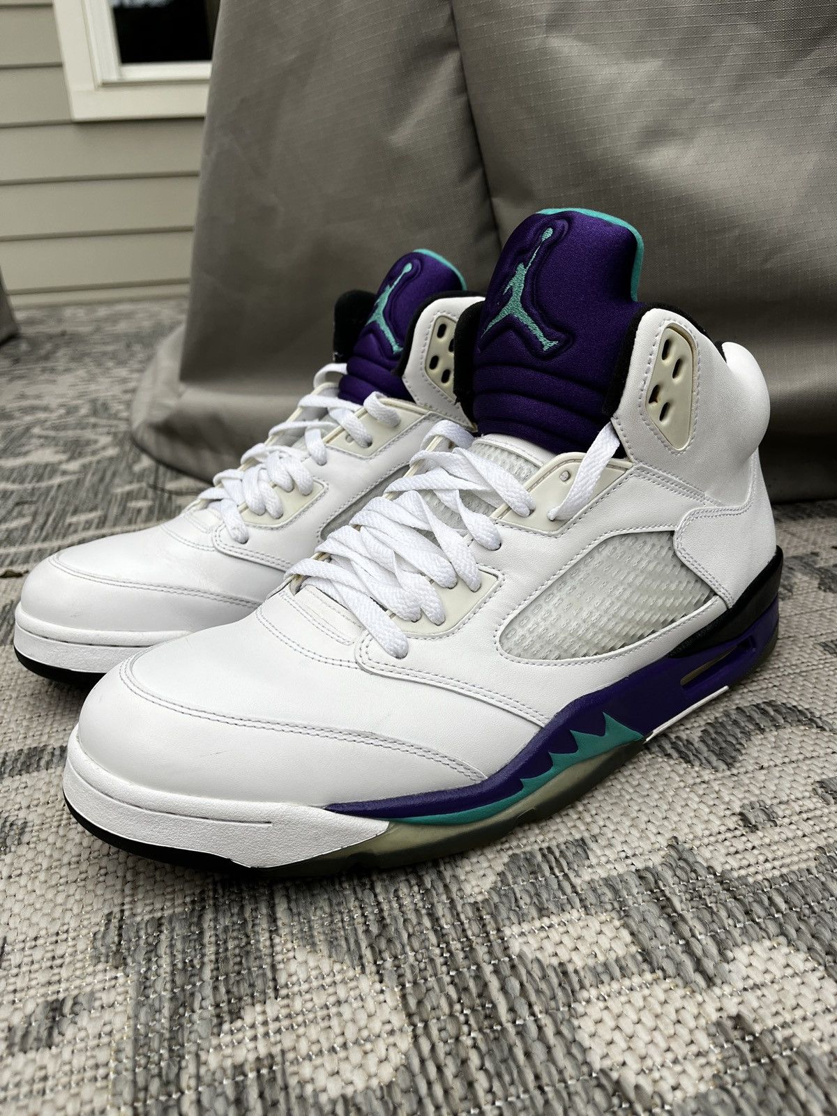 Jordan Brand Air Jordan 5 White Grape Sneakers (unisex) Size US 12 / EU 45 - 1 Thumbnail