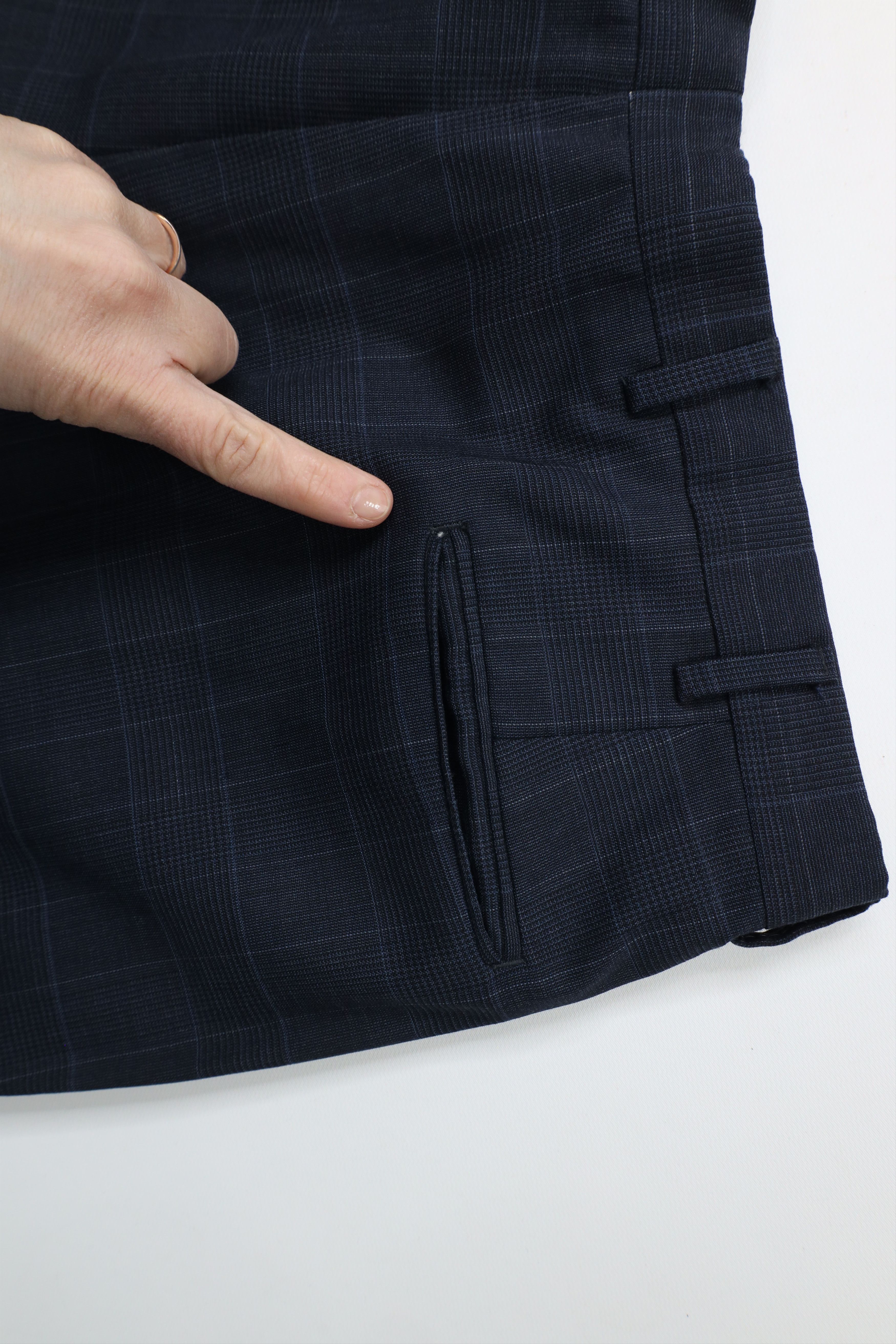 Vintage Vintage 70s Streetwear Cuffed Wide Leg Chino Pants Plaid Size US 36 / EU 52 - 11 Thumbnail
