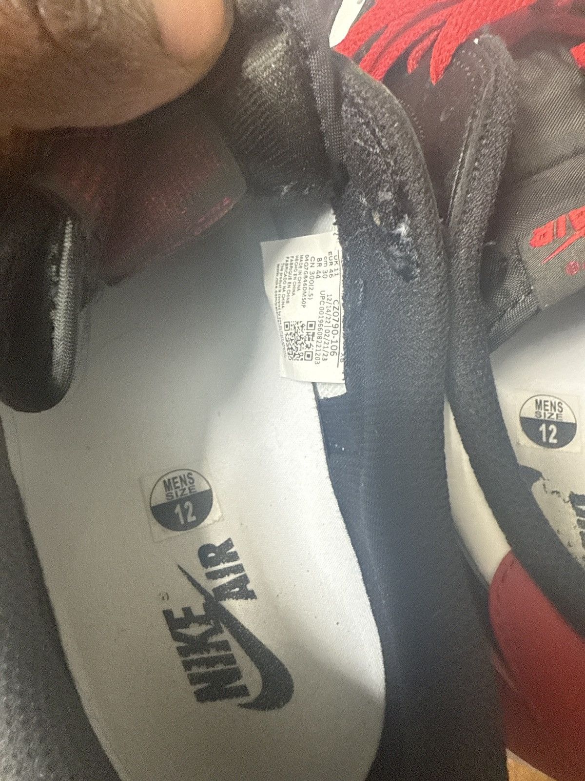 Jordan Brand Air Jordan 1 Low OG “Black Toe” (2023) Size US 12 / EU 45 - 1 Thumbnail