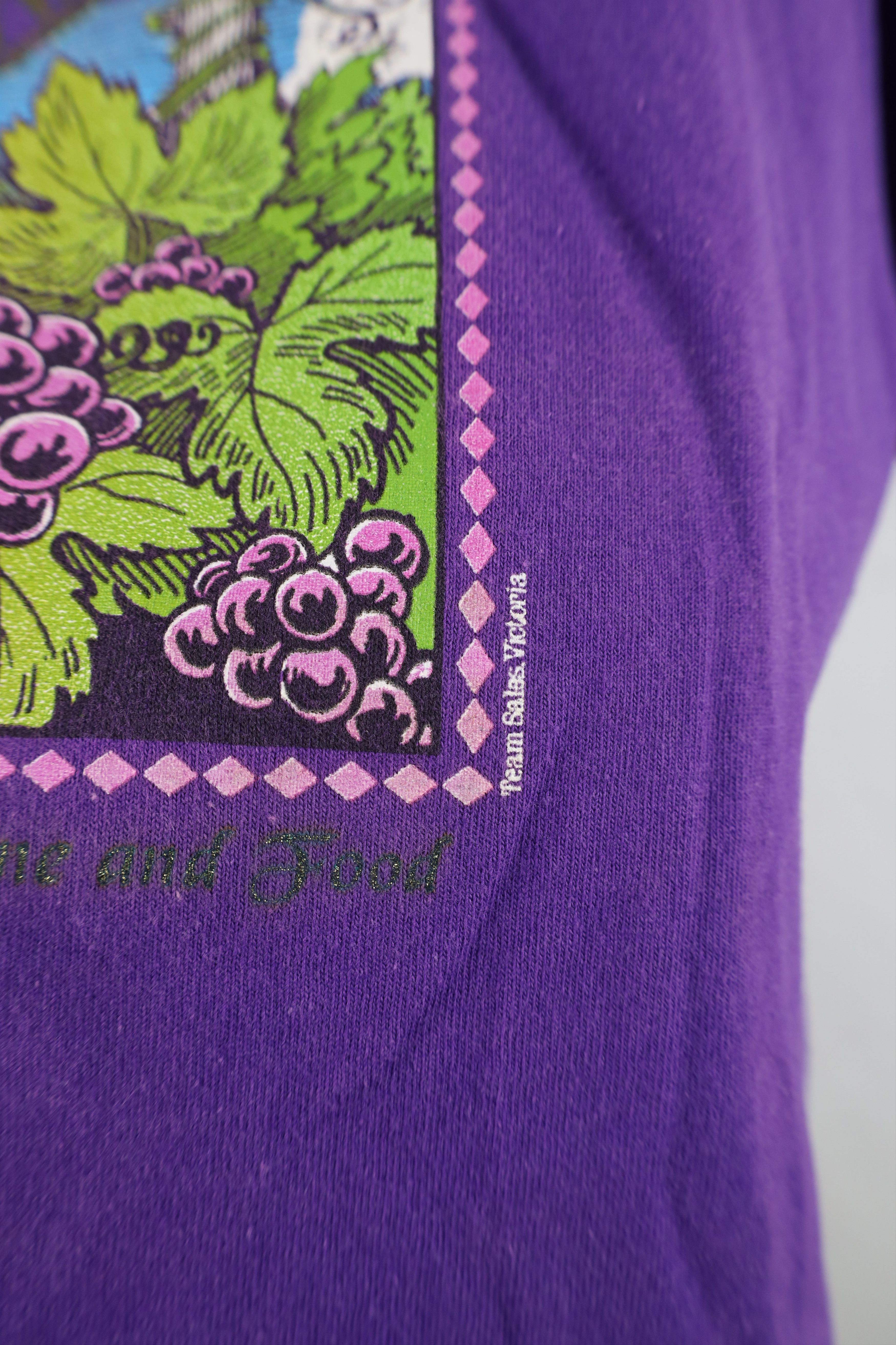 Vintage Vintage 90s Okanagan Wine Festival Canada T-Shirt Purple Size M / US 6-8 / IT 42-44 - 8 Thumbnail