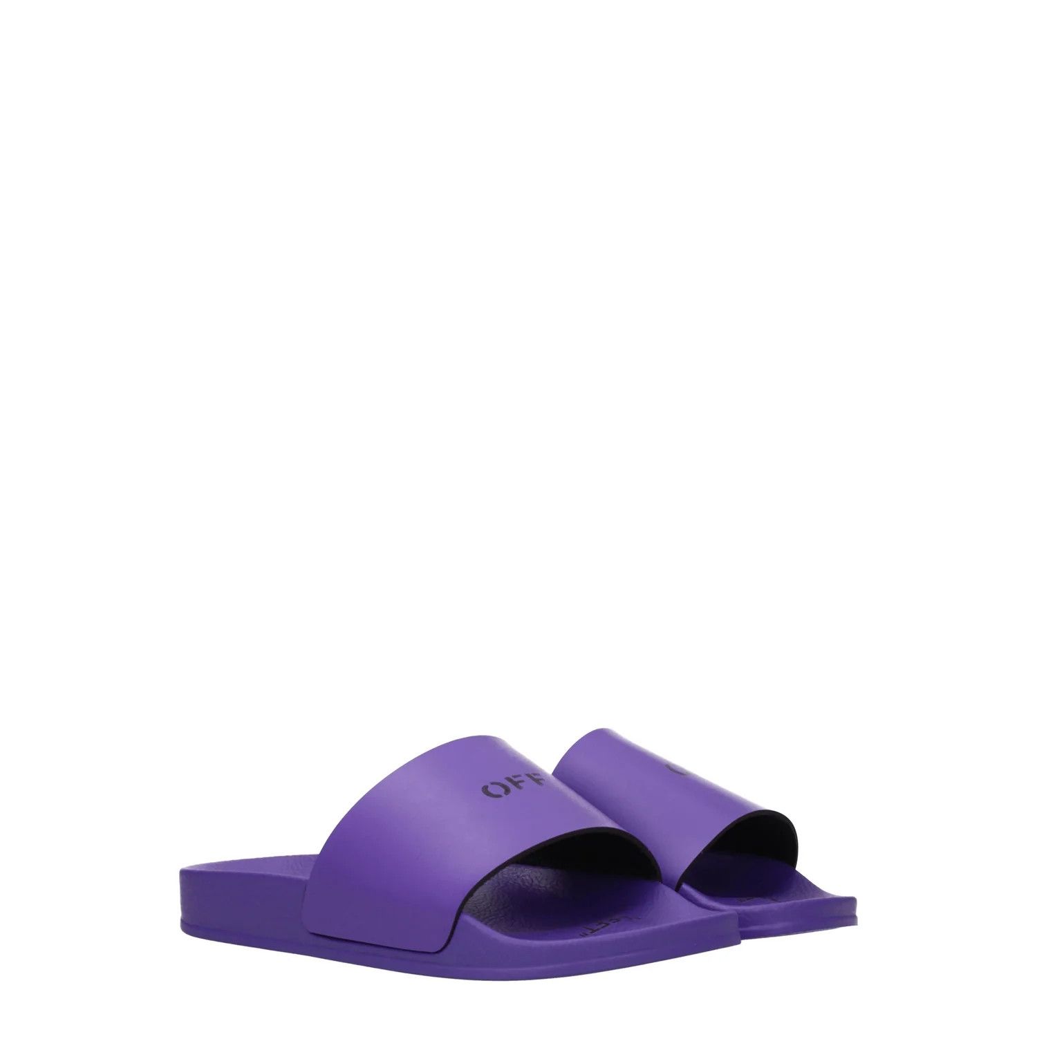 Off-White ob1o1e1124 Rubber Slippers and Clogs in Violet Size US 6 / IT 36 - 2 Thumbnail