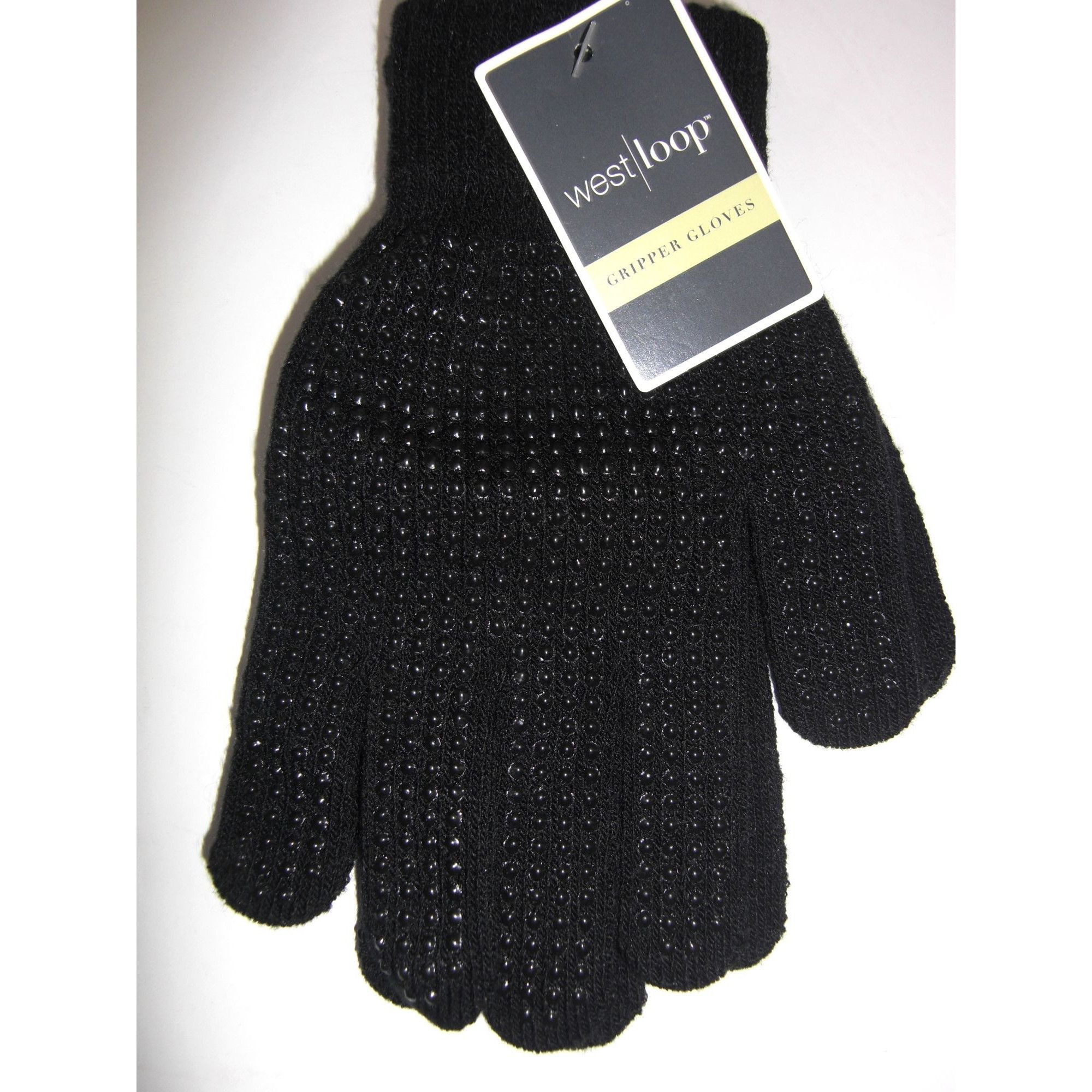 Other Gloves Anti-slip Knitted Stretchy Cloth Glove Thin Moist Gri Size ONE SIZE - 3 Thumbnail