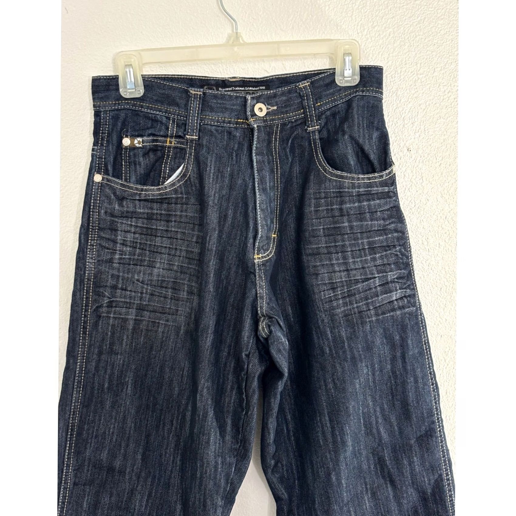 Southpole Southpole Jeans Mens 29 Blue Denim Solid Regular Men Size Size US 29 - 3 Thumbnail