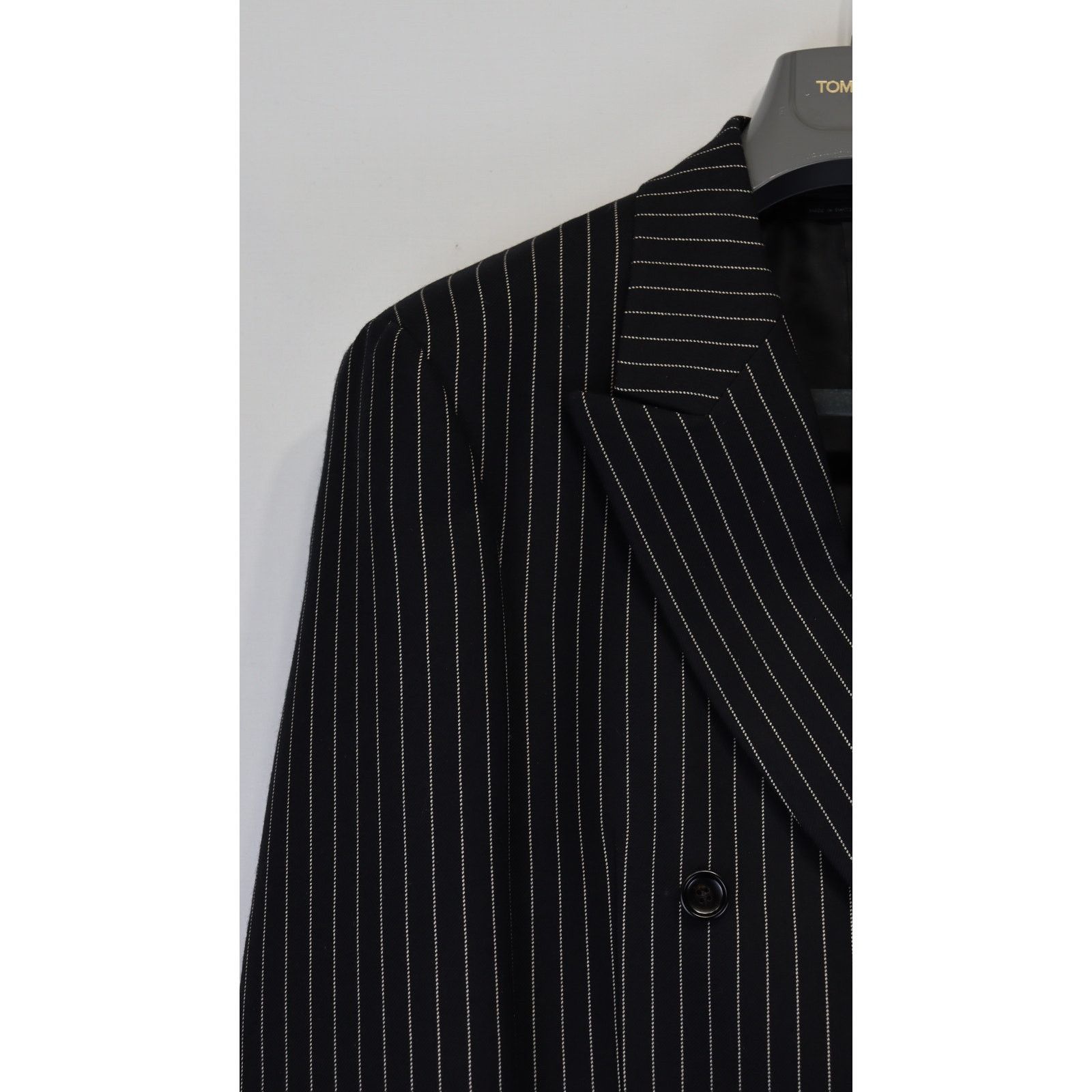 Tom Ford o1rshd1 Cooper Stripe Blazer Jacket in Black/White Size US S / EU 44-46 / 1 - 3 Thumbnail