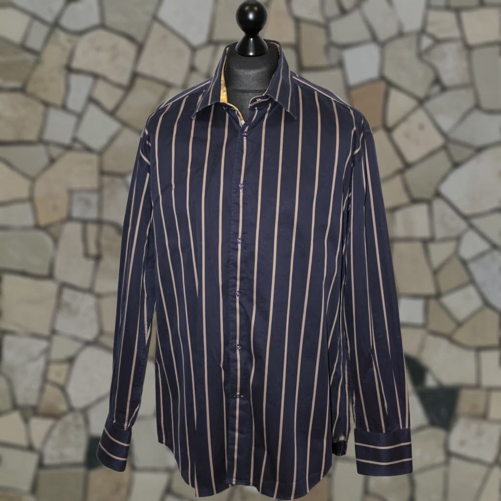 Vintage Circle of Gentlemen Shirt Mens 44 17 1/2 Multicoloured Dress Shirt Cotton Brand Circle of Gentlemen Size US XXL / EU 58 / 5 - 1 Thumbnail