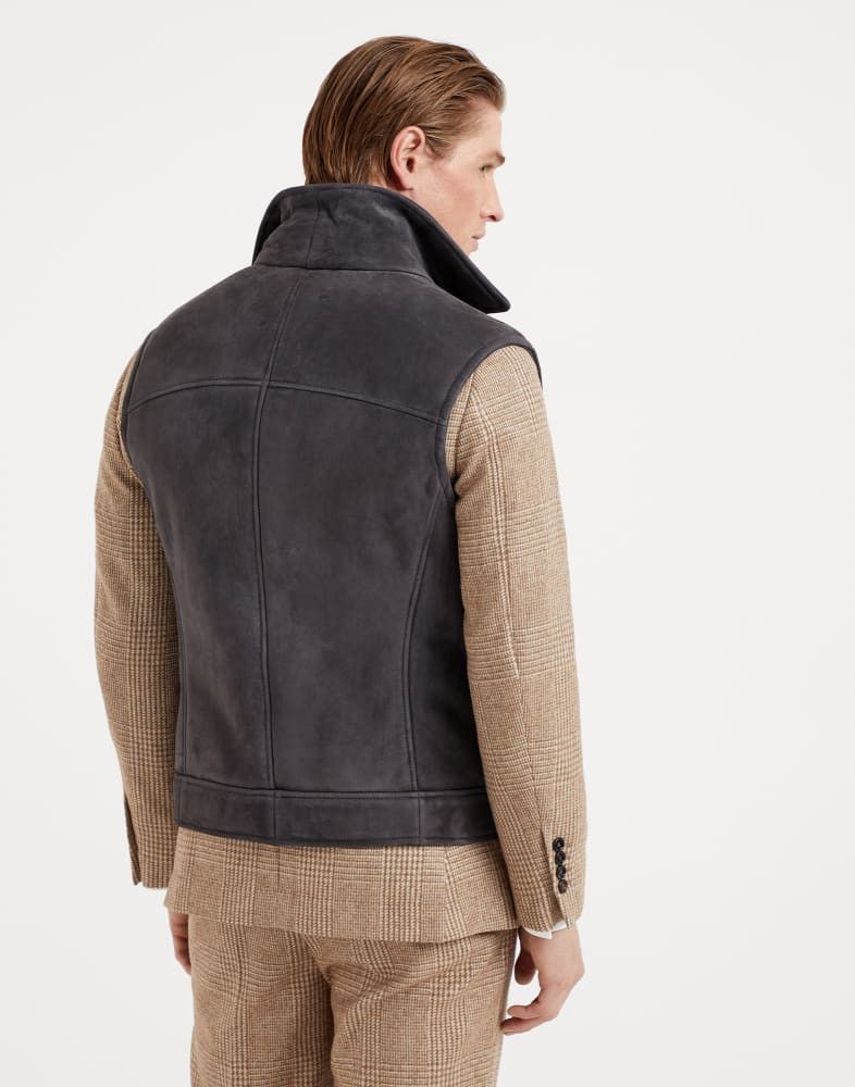 Brunello Cucinelli o1w1db10925 Fur Vest in Black Size US XL / EU 56 / 4 - 5 Thumbnail