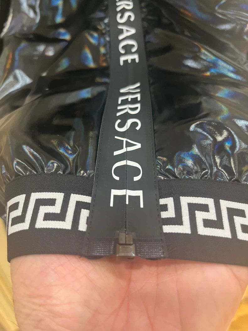Versace Versace Black rainbow reflective hooded sports jacket Size US M / EU 48-50 / 2 - 5 Thumbnail