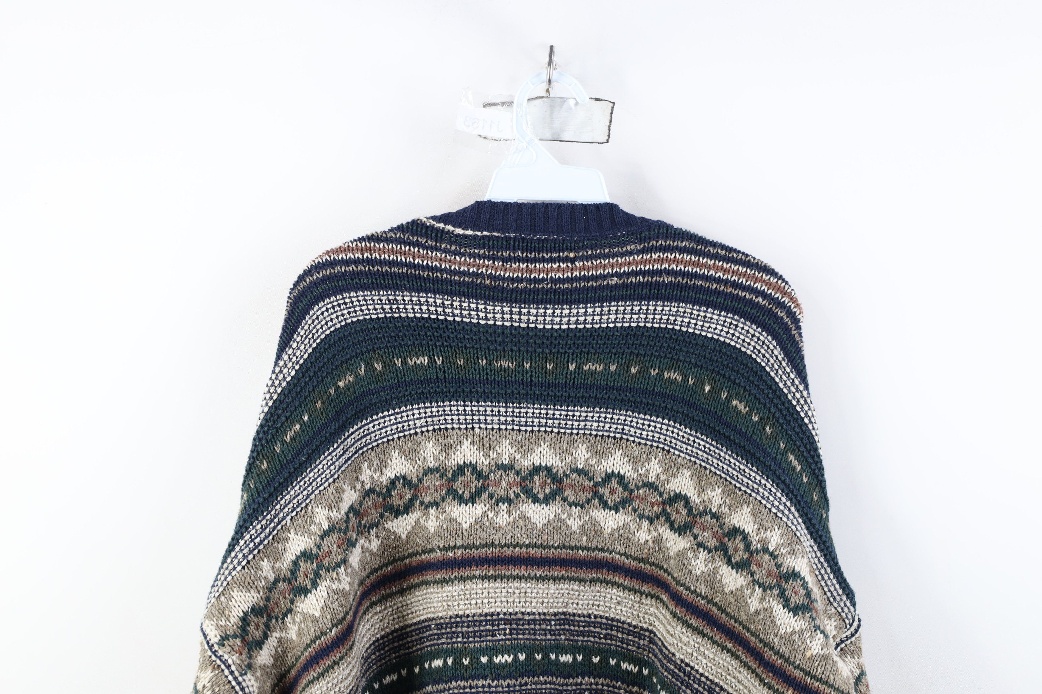 Vintage Vintage 90s Streetwear Fair Isle Knit Crewneck Sweater USA Size US L / EU 52-54 / 3 - 11 Thumbnail