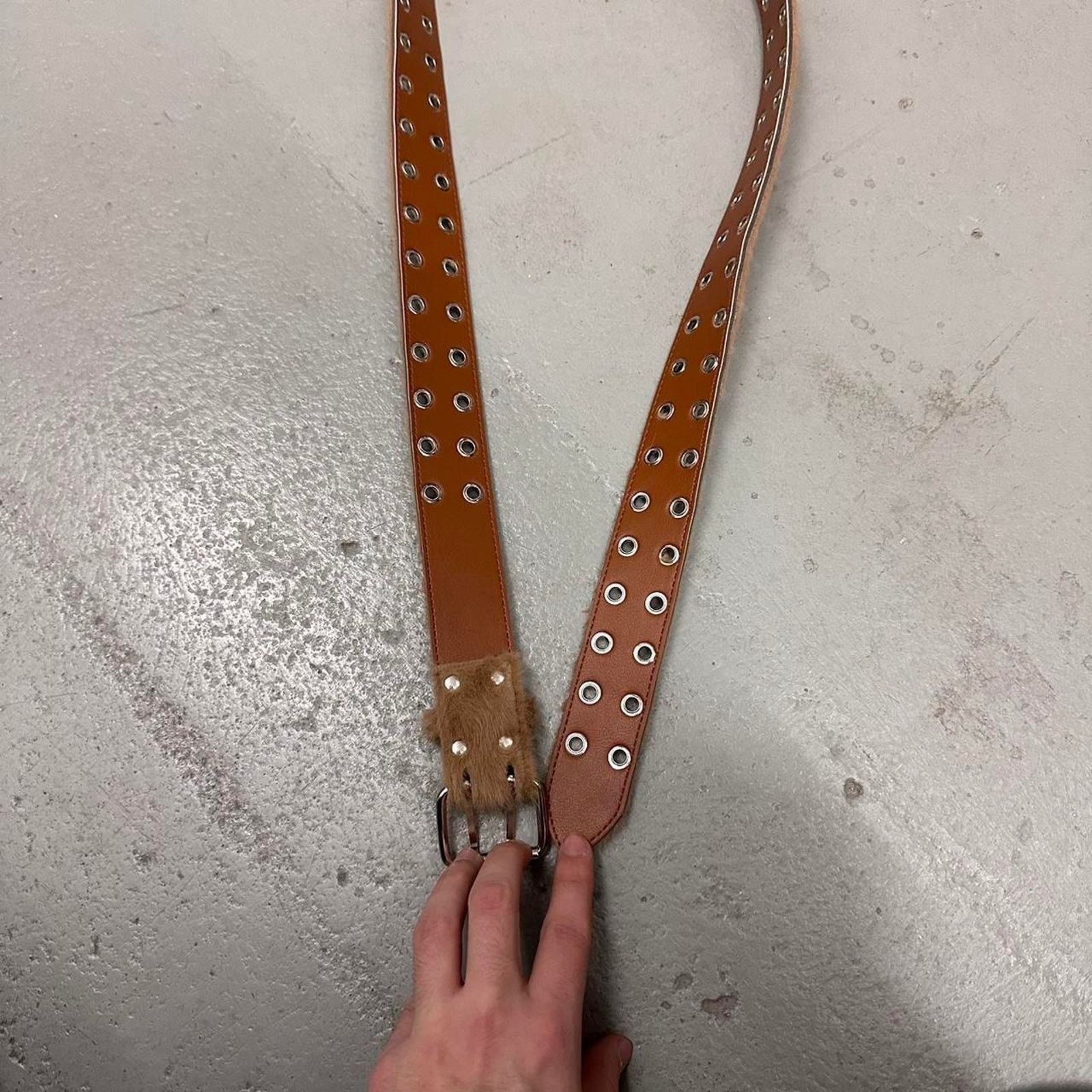 Other Brown fur belt WMNS2 Size ONE SIZE - 3 Thumbnail