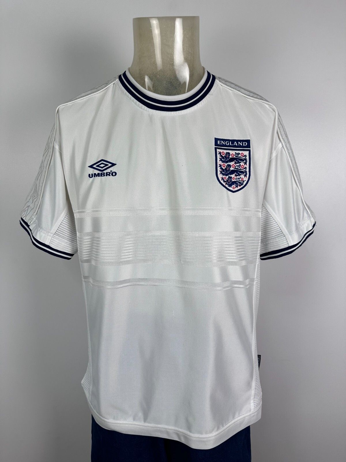 ENGLAND 1999 2001 FOOTBAL SHIRT SOCCER JERSEY UMBRO sz L