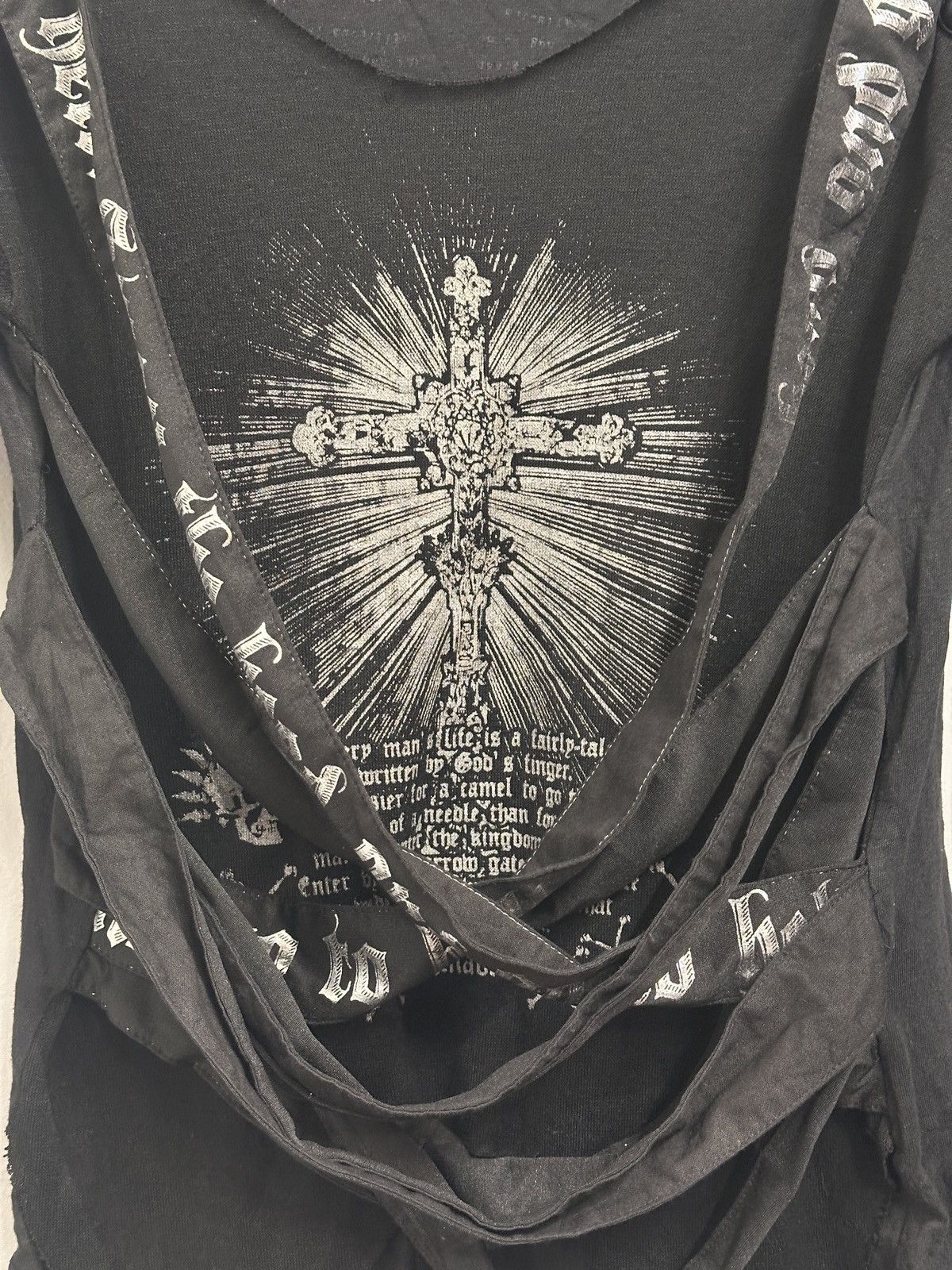 Japanese Brand H.Anarchy Poem Punk Seditionaries Bondage Long-sleeves Mesh Size US S / EU 44-46 / 1 - 4 Thumbnail
