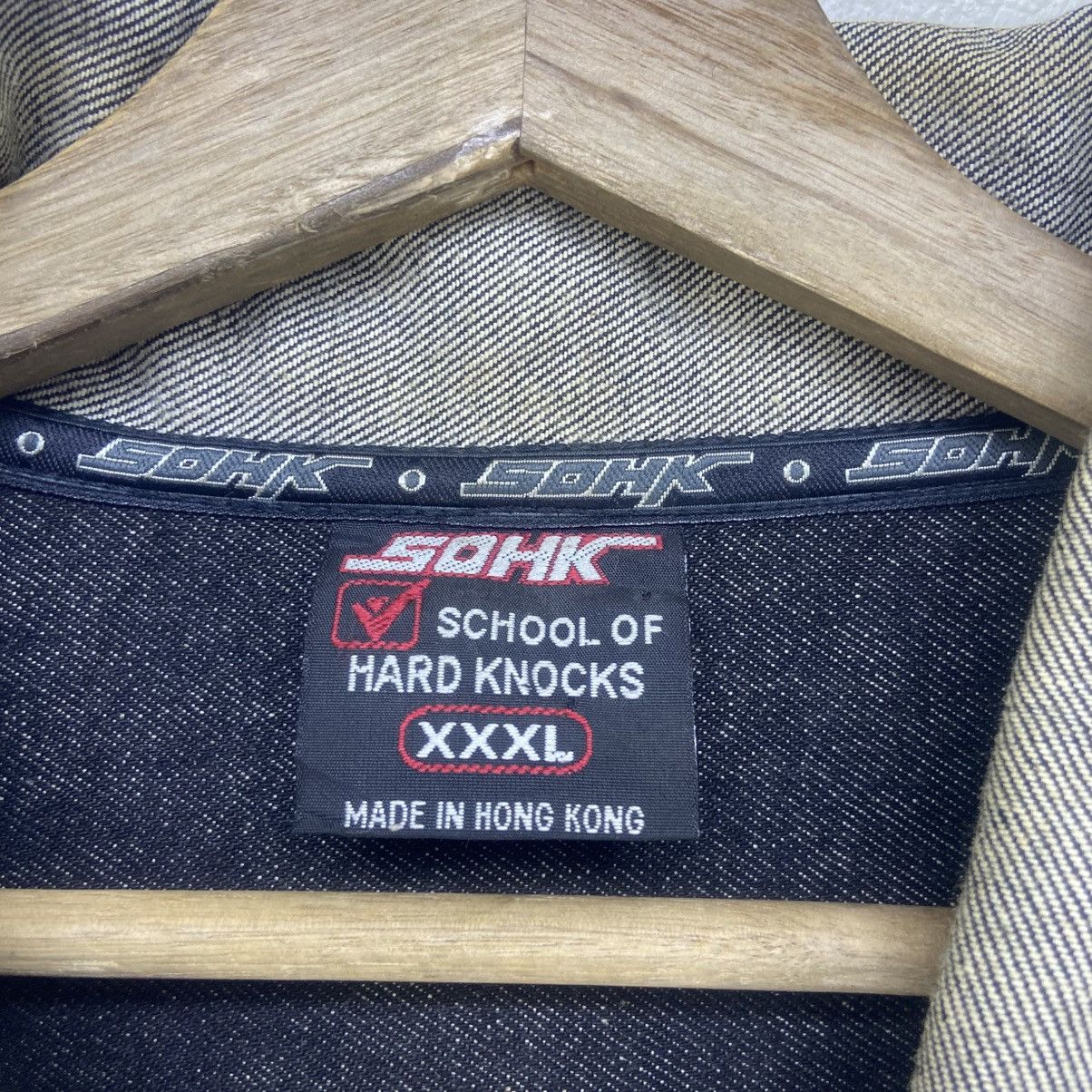 Rap Tees × Vintage Vtg Brooklyn School of Hard Knocks Big Logo Denim Trucker Size US XXL / EU 58 / 5 - 24 Thumbnail