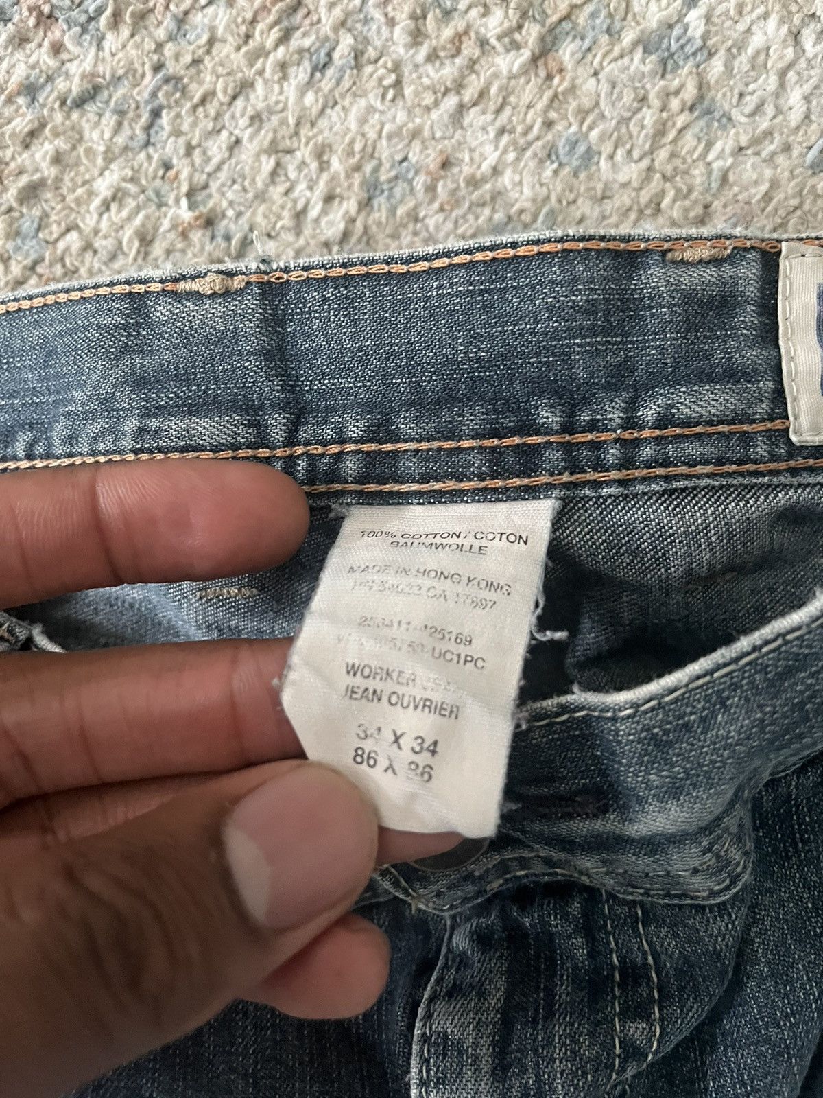 Gap VTG Thrashed Baggy Gap Jeans 34x31 Kanye Size US 34 / EU 50 - 7 Thumbnail