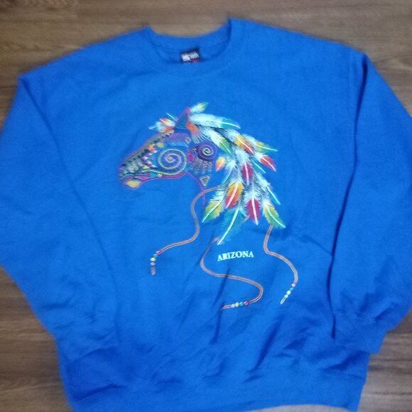 Other Vintage Y2K Arizona Dreamcatcher Horse Crewneck Sweatshirt Size US L / EU 52-54 / 3 - 2 Thumbnail