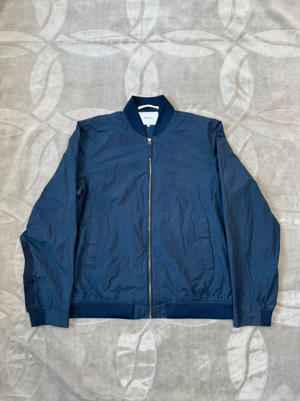Norse Projects Norse Projects Ryan Crisp Cotton Jacket Bomber Navy XXL Size US XXL / EU 58 / 5 - 1 Thumbnail