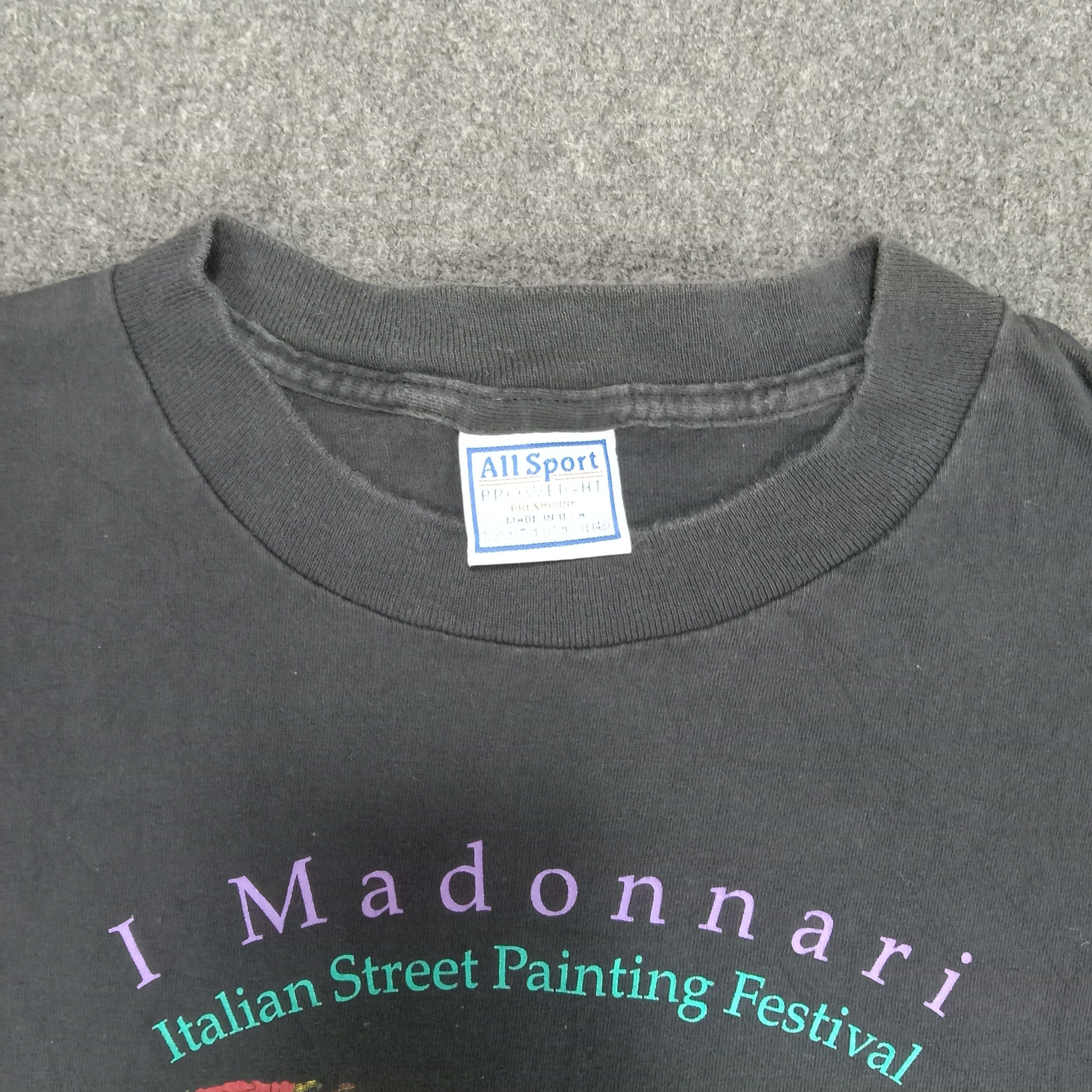 Vintage Vintage 90's Madonnari Italian Painting Festival Tshirt Size US XL / EU 56 / 4 - 4 Thumbnail