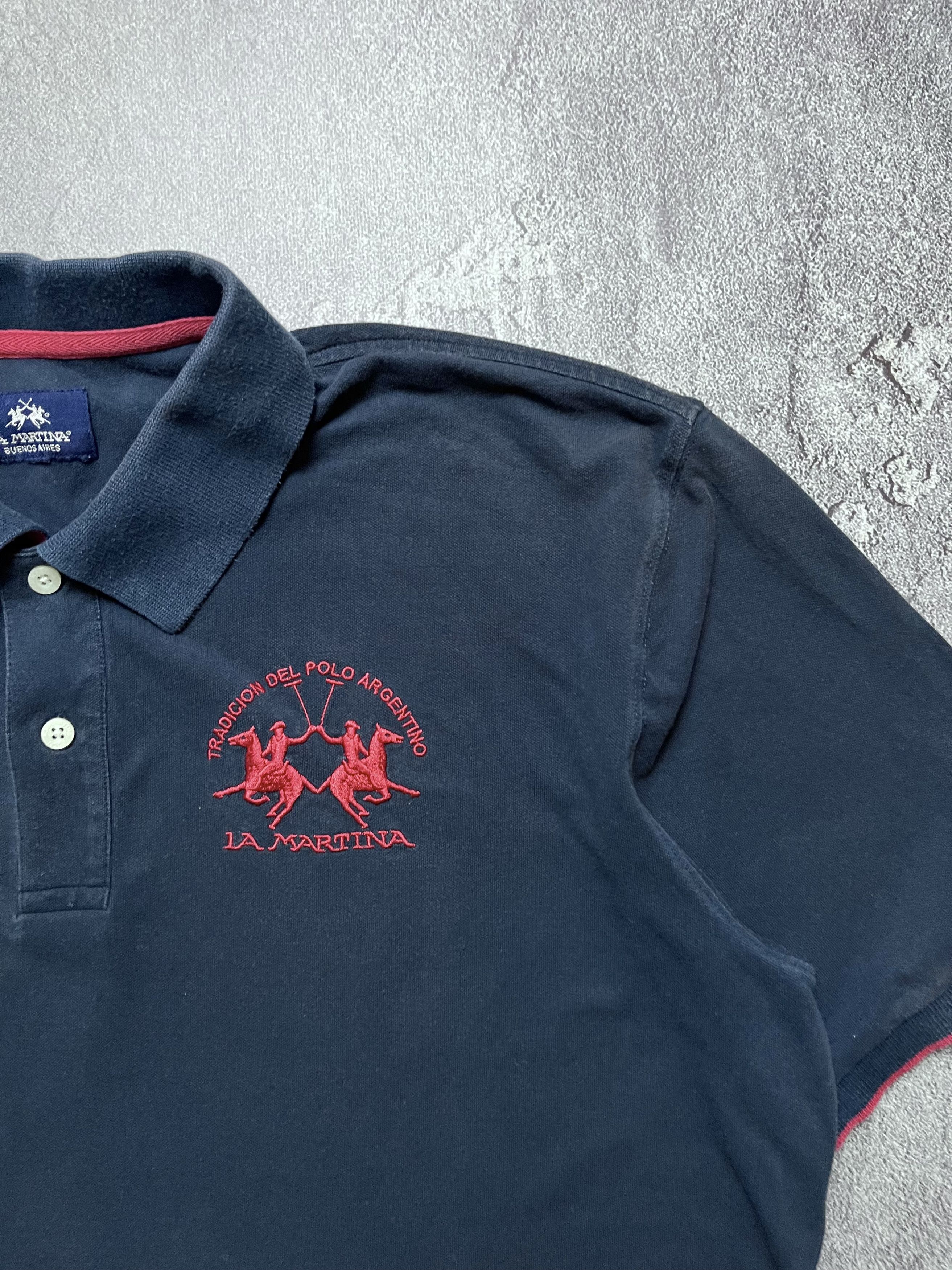 La Martina Vintage Polos La Martina Big Logo Y2K Mens XL Size US XL / EU 56 / 4 - 2 Thumbnail