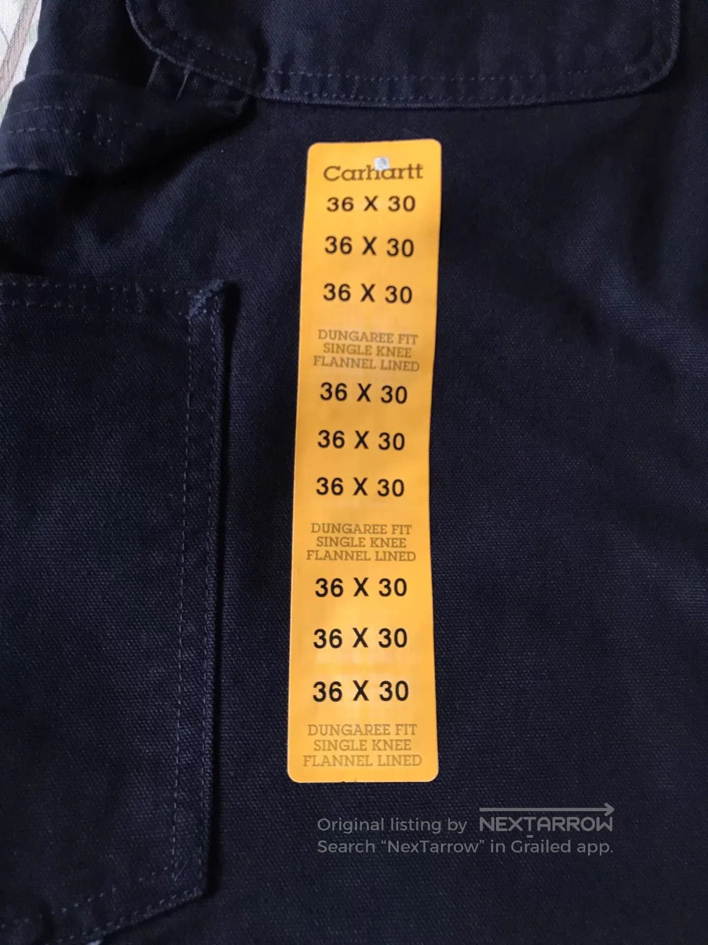 Carhartt Carhartt B111 Flannel Lined Work Pants. Size US 36 / EU 52 - 7 Thumbnail