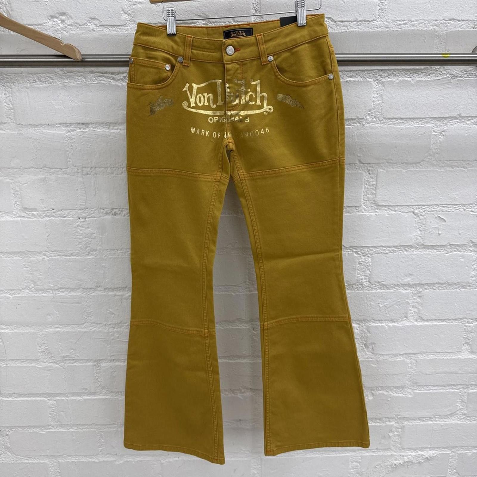Von Dutch Von Dutch Paris Yellow Flare Jeans Size W28 L30 Size US 28 / EU 44 - 1 Thumbnail