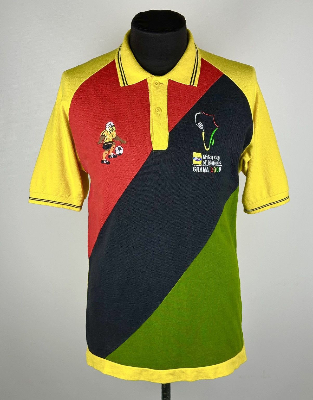 Other Ghana 2008 Africa Cup Polo Shirt Embroidered Football Size US L / EU 52-54 / 3 - 1 Thumbnail