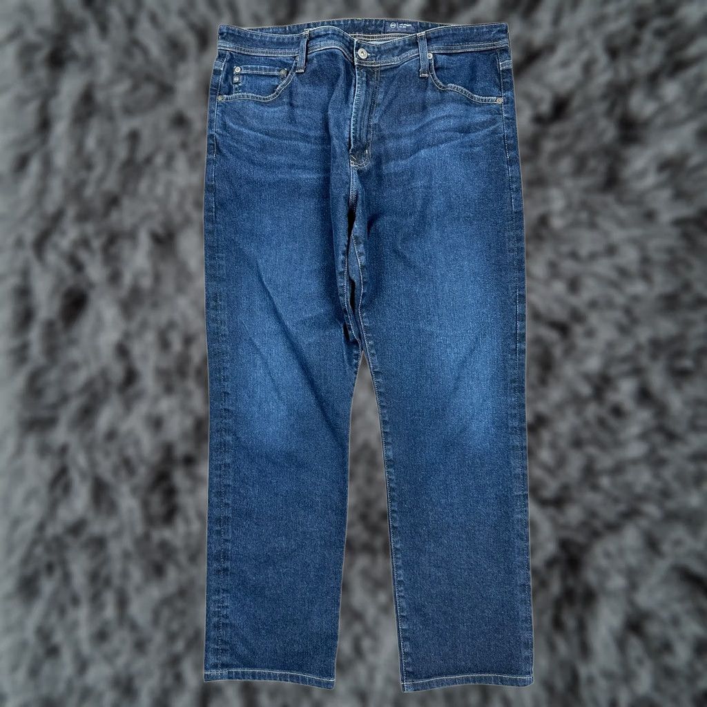 Vintage AG Adriano Goldschmied Everett Slim Straight Jeans Men 38x32 Blue Size US 38 / EU 54 - 1 Thumbnail