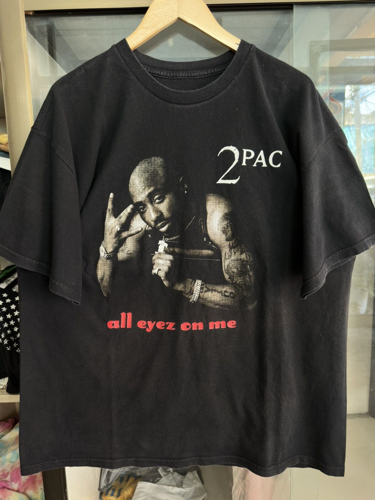 Rap Tees 2Pac All Eyez On Me T Shirt Size US XL / EU 56 / 4 - 1 Thumbnail