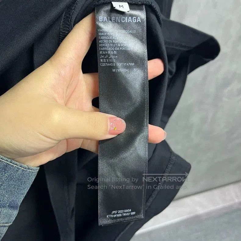 Balenciaga Balenciaga Black Logo Print Short Sleeve T-Shirt. Size US S / EU 44-46 / 1 - 4 Thumbnail
