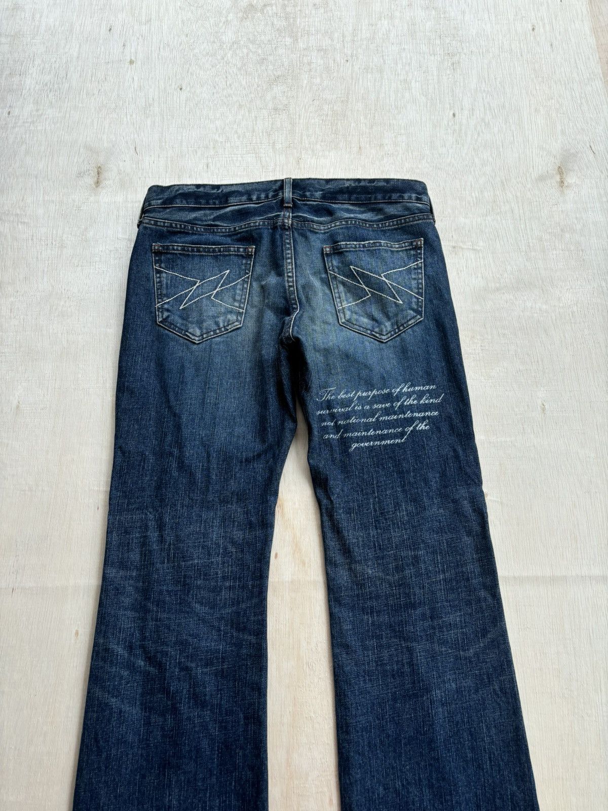 Hysteric Glamour × If Six Was Nine × Japanese Brand Vintage Distressed Denim Ifsixwasnine Lgb Style Jeans Size US 33 - 3 Thumbnail
