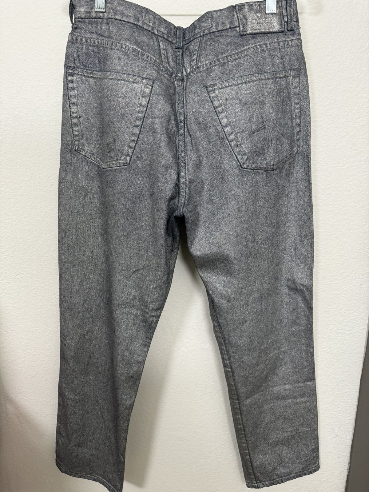 Marithe + Francois Girbaud Silver Reflective Girbaud Jeans Size US 32 / EU 48 - 2 Thumbnail