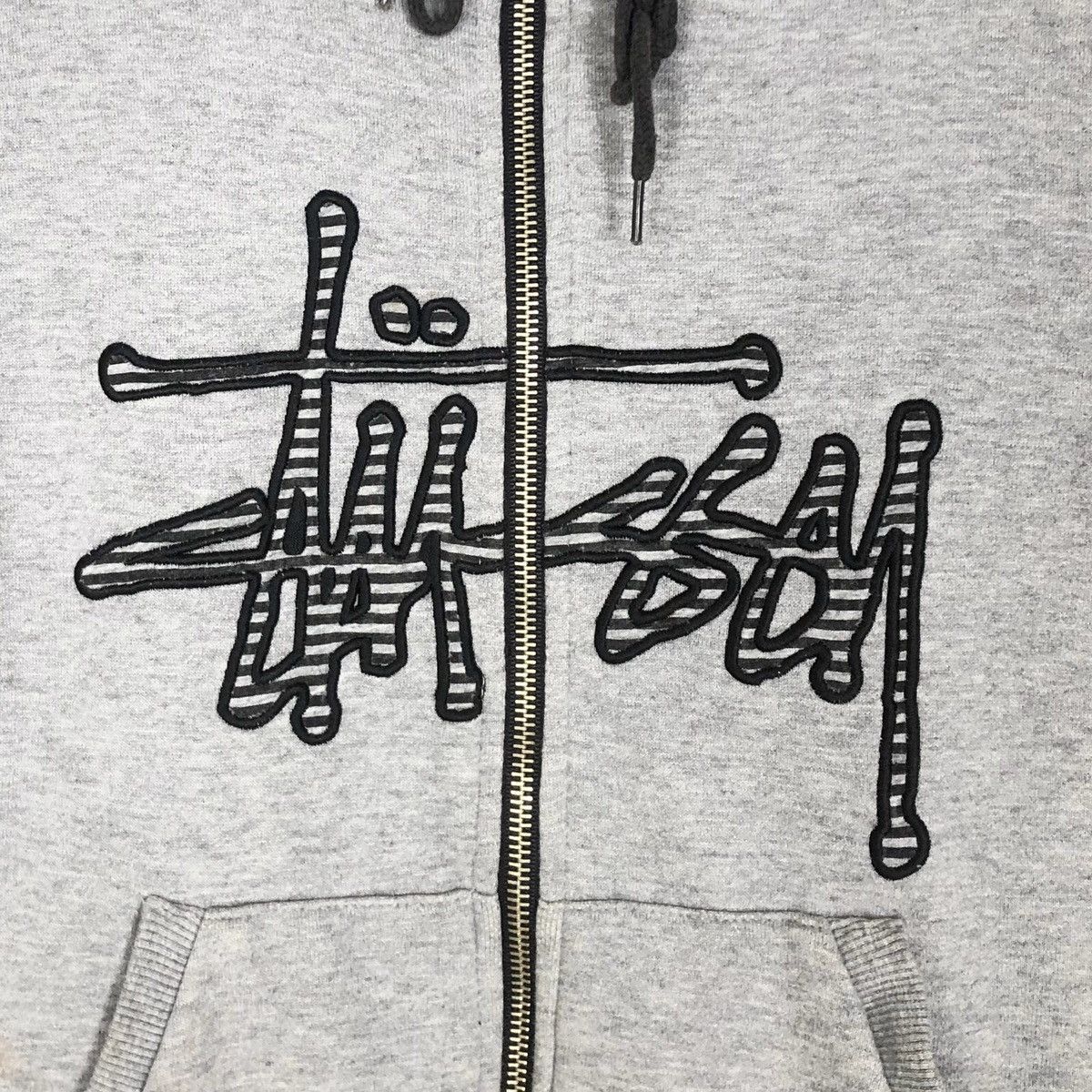 Vintage Stussy Hooded Sweater Zip Up Hoodie Sweatshirt