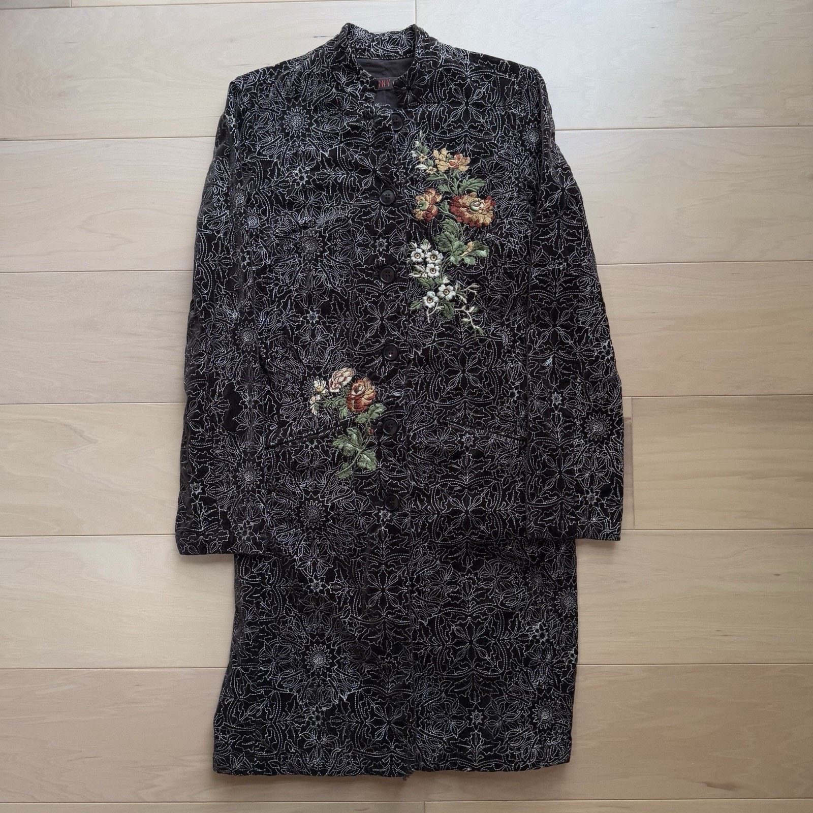 Johnny Was Johnny Was Floral Jacket Small Brown Floral Long Embroidered Size S / US 4 / IT 40 - 2 Thumbnail