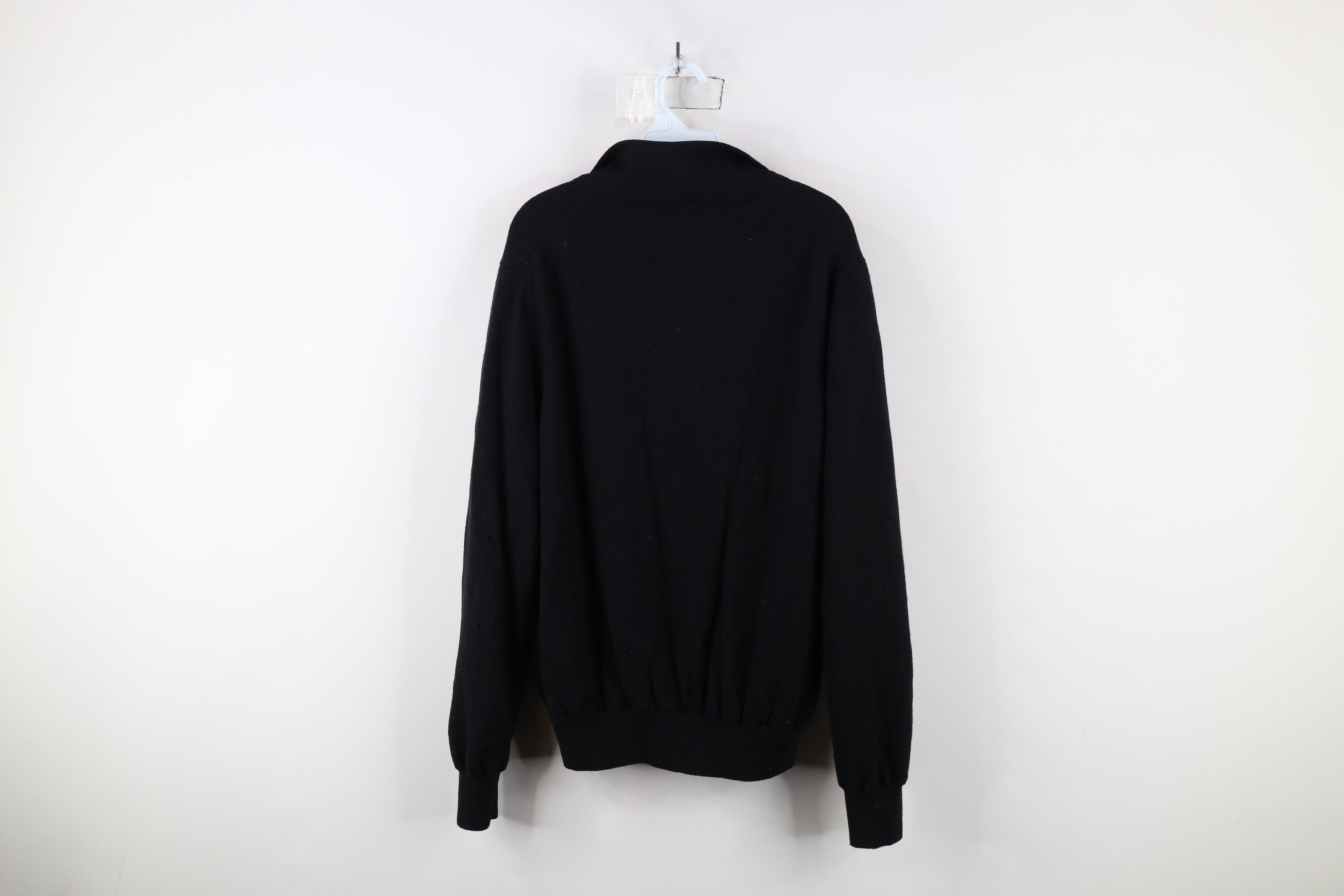 Vintage Vintage 90s Merino Wool Knit Half Zip Sweater Jacket Swacket Size US S / EU 44-46 / 1 - 9 Thumbnail