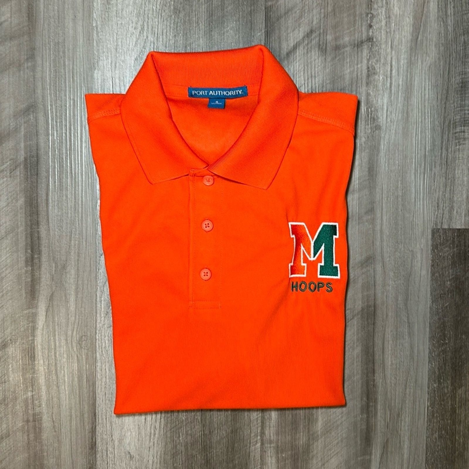 Port Authority Miami Hurricanes Hoops Port Authority Polo - Small Size US S / EU 44-46 / 1 - 1 Thumbnail