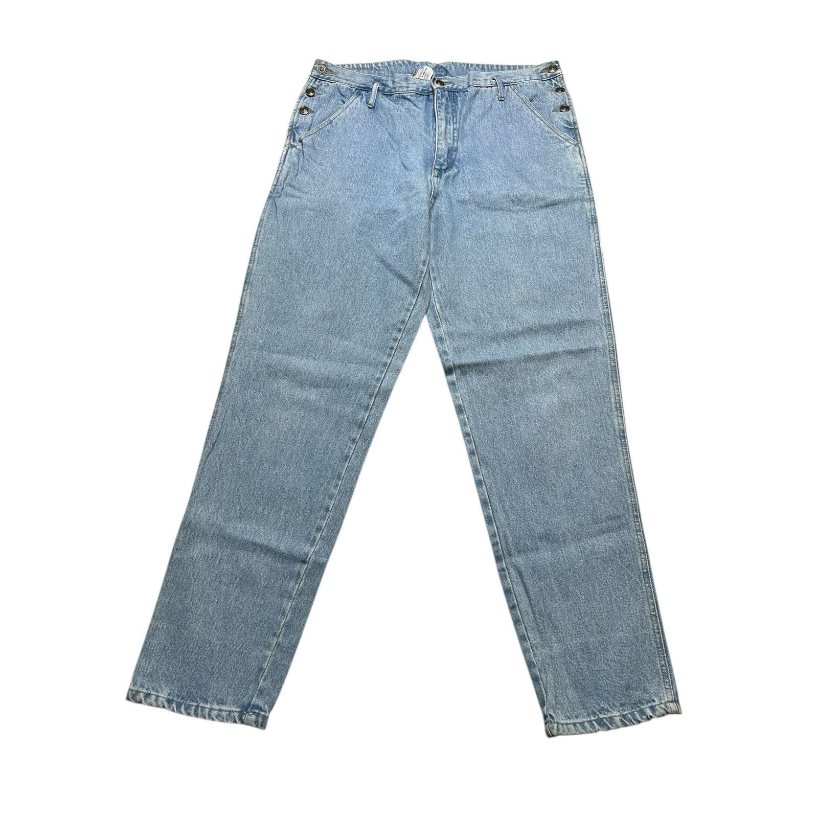 Vintage Vintage Nada Nuff Contempo Denim Jeans Women L Sz 35x30.5 Size 35" - 1 Thumbnail