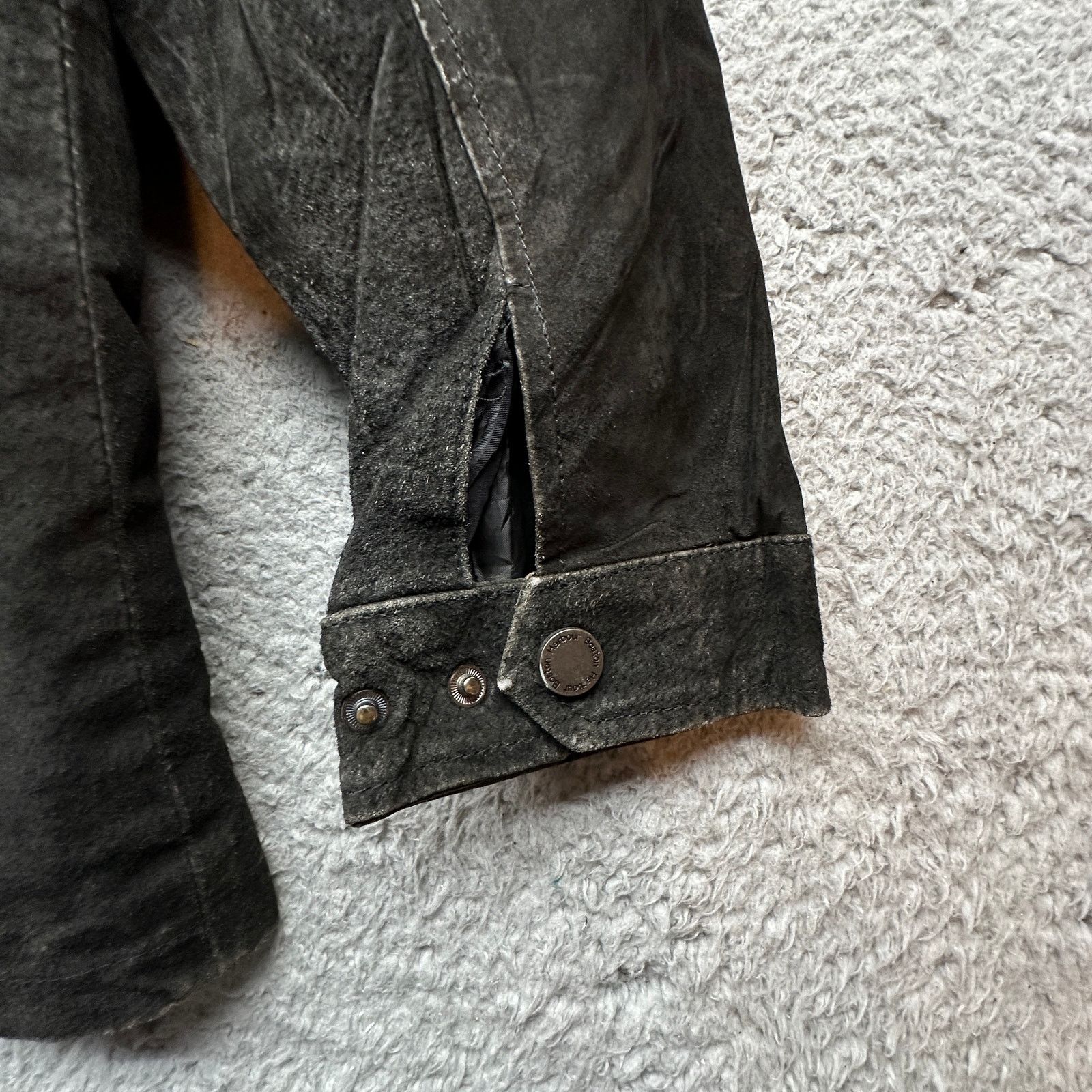 Other VTG Boston Harbor Suede Black Leather Full Zip Jacket Large Size US L / EU 52-54 / 3 - 12 Thumbnail