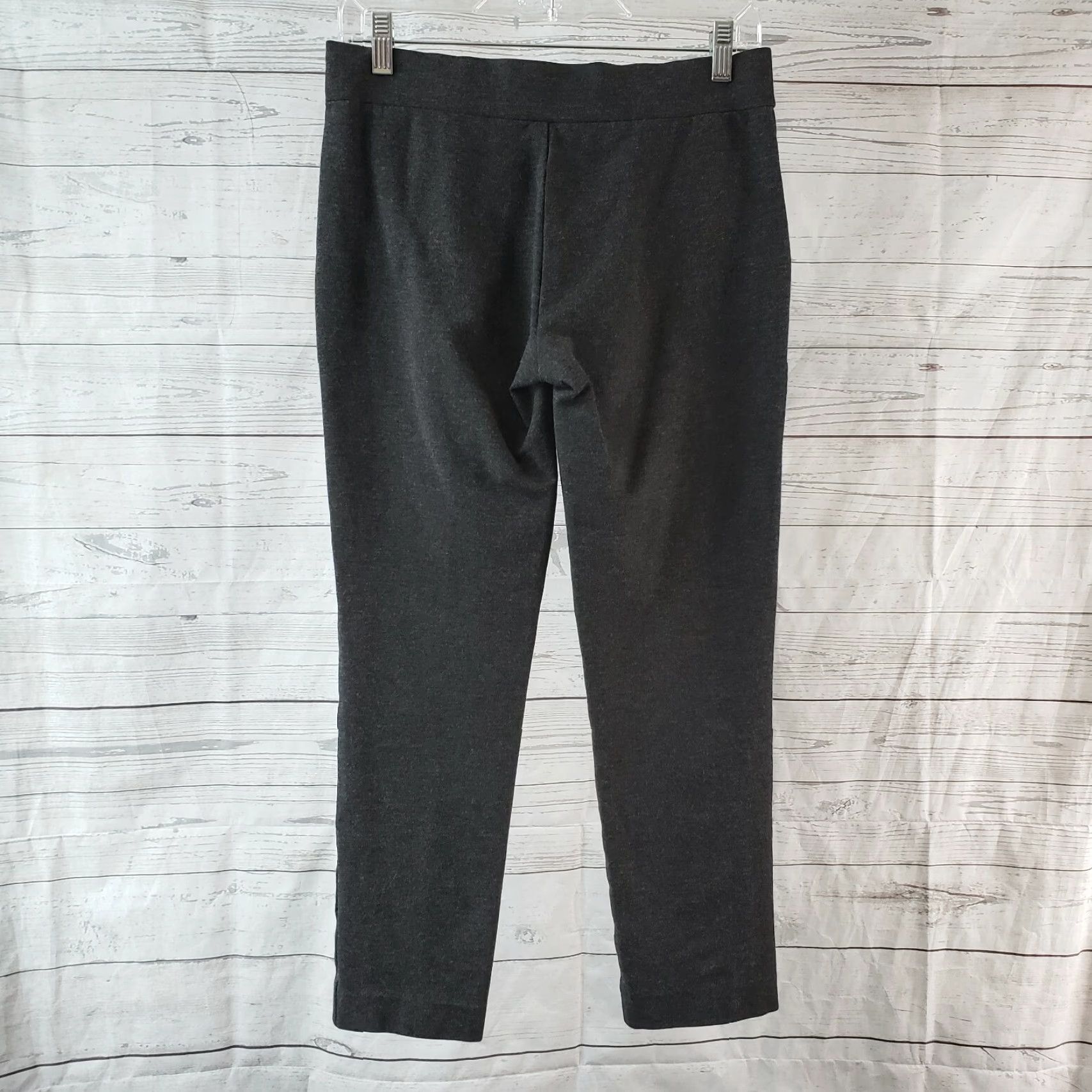 NYDJ NYDJ Womens Ponte Knit Cropped Skinny Pants Sz 4 Gray Mid Rise Pull On Womens Pants Cropped 4 Gray NYDJ Size 27" / US 4 / IT 40 - 3 Thumbnail