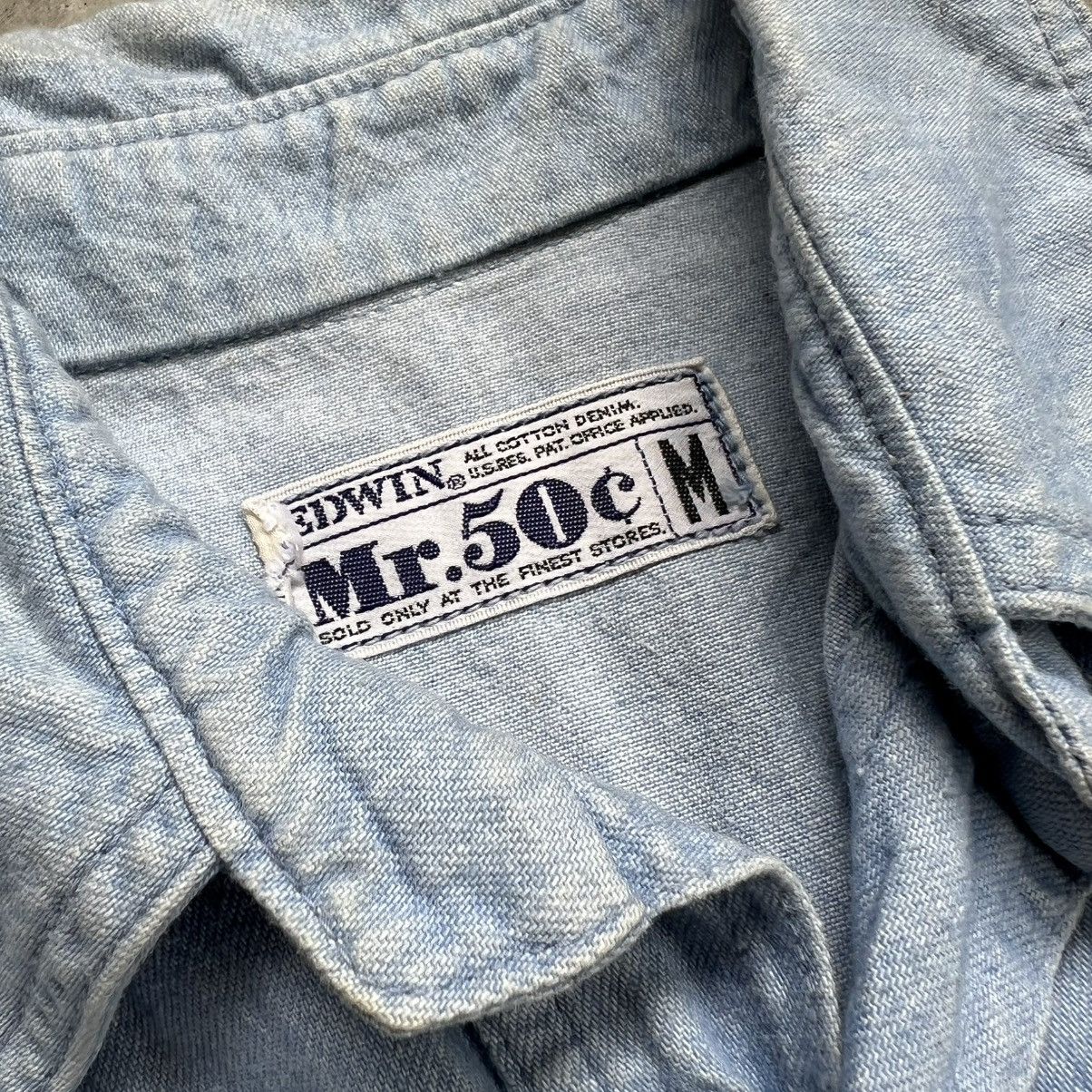 Edwin 1990’s Edwin Mr.50c 4 Pocket Trucker Denim Jacket Size US M / EU 48-50 / 2 - 6 Thumbnail