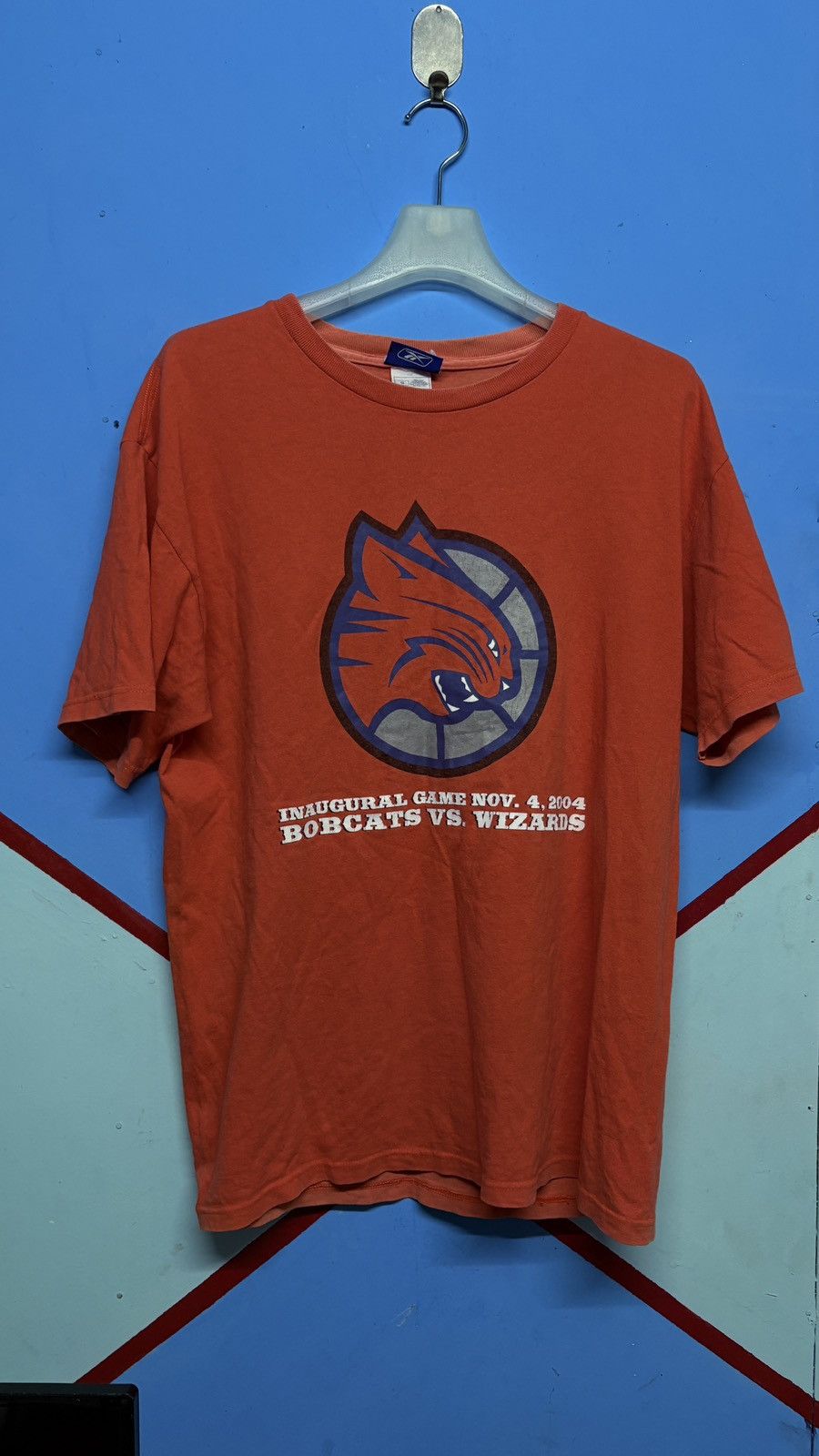 NBA × Reebok × Vintage Charlotte Bobcats Shirt Adult L Orange Basketball NBA Size US L / EU 52-54 / 3 - 1 Thumbnail