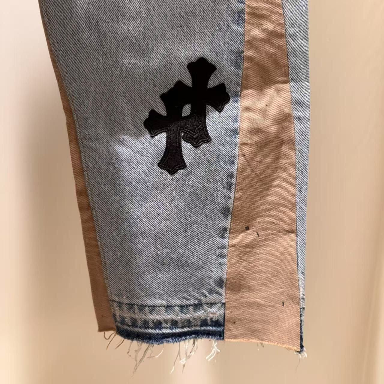 Chrome Hearts × Gallery Dept. Chrome hearts x Gallery dept 1 of 1 custom denim flare sz 34 Size US 34 / EU 50 - 10 Thumbnail