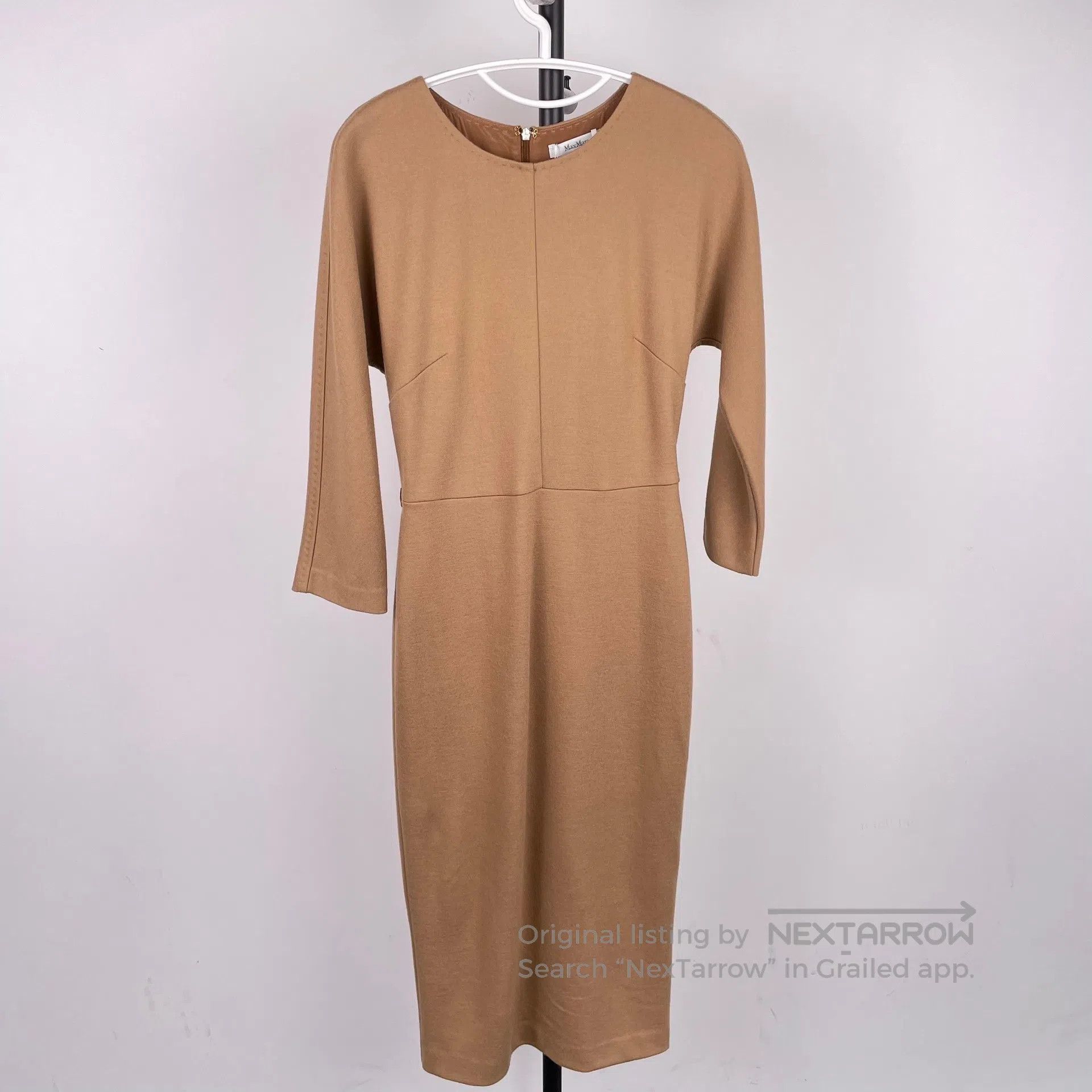 Max Mara Max Mara Brown Wool Dress Size 34| Size XXS / US 00 / IT 34 - 1 Thumbnail
