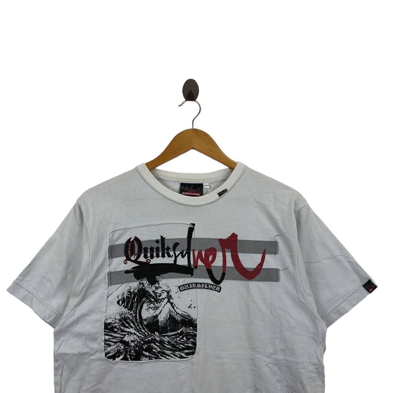 Quiksilver QUIKSILVER SURFING Old English Text Hawaii Tee Shirt Summer Size US L / EU 52-54 / 3 - 3 Thumbnail