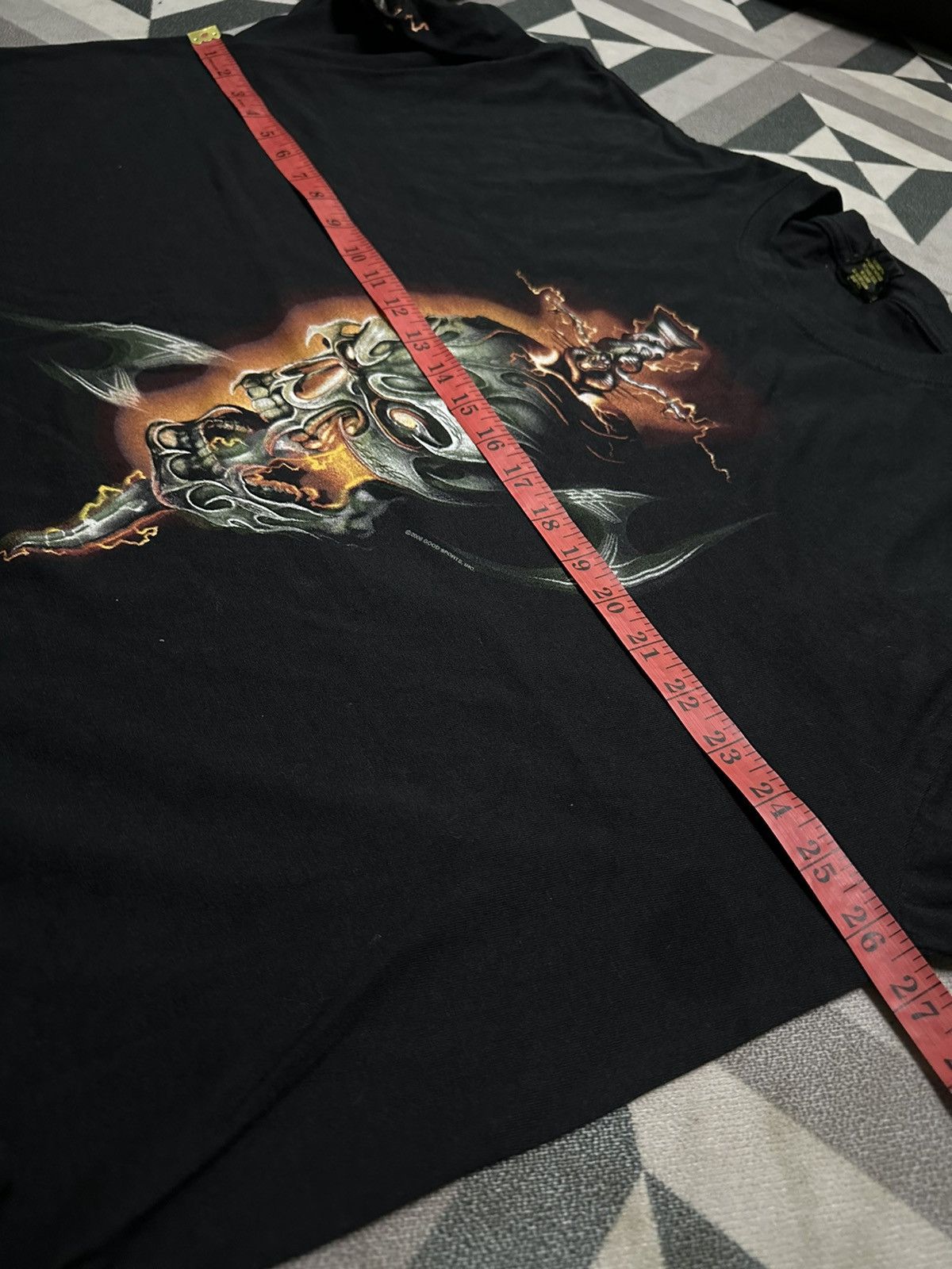 Vintage 2008 Hot leather skulls long sleeve