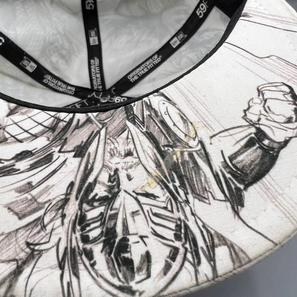 New Era Thor The Mighty Avengers Marvel Hat 7 3/8 White Fitted Cap Size ONE SIZE - 4 Thumbnail