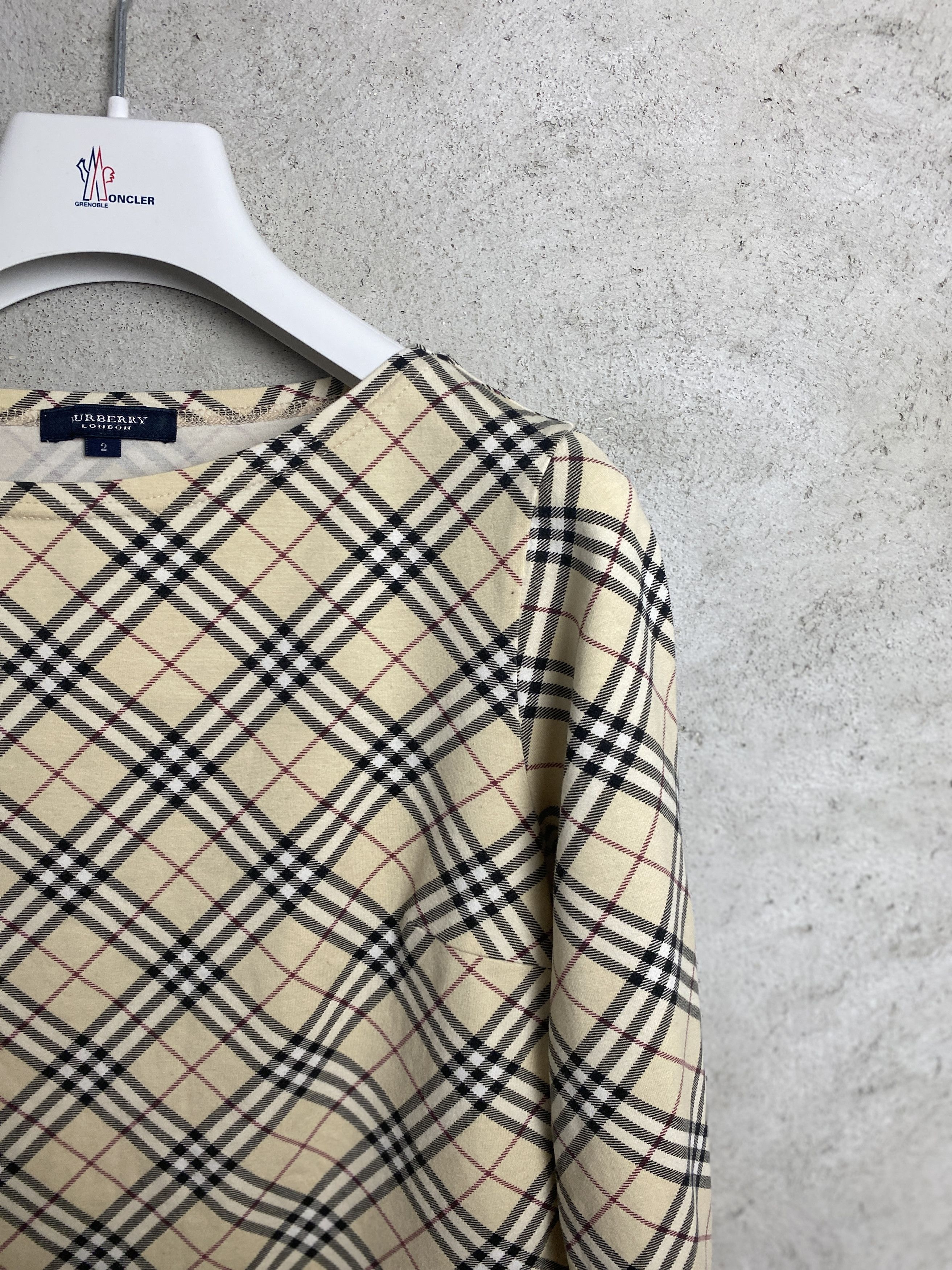 Burberry Burberry nova check 3/4 sleeve t-shirt tee Size XS / US 0-2 / IT 36-38 - 2 Thumbnail