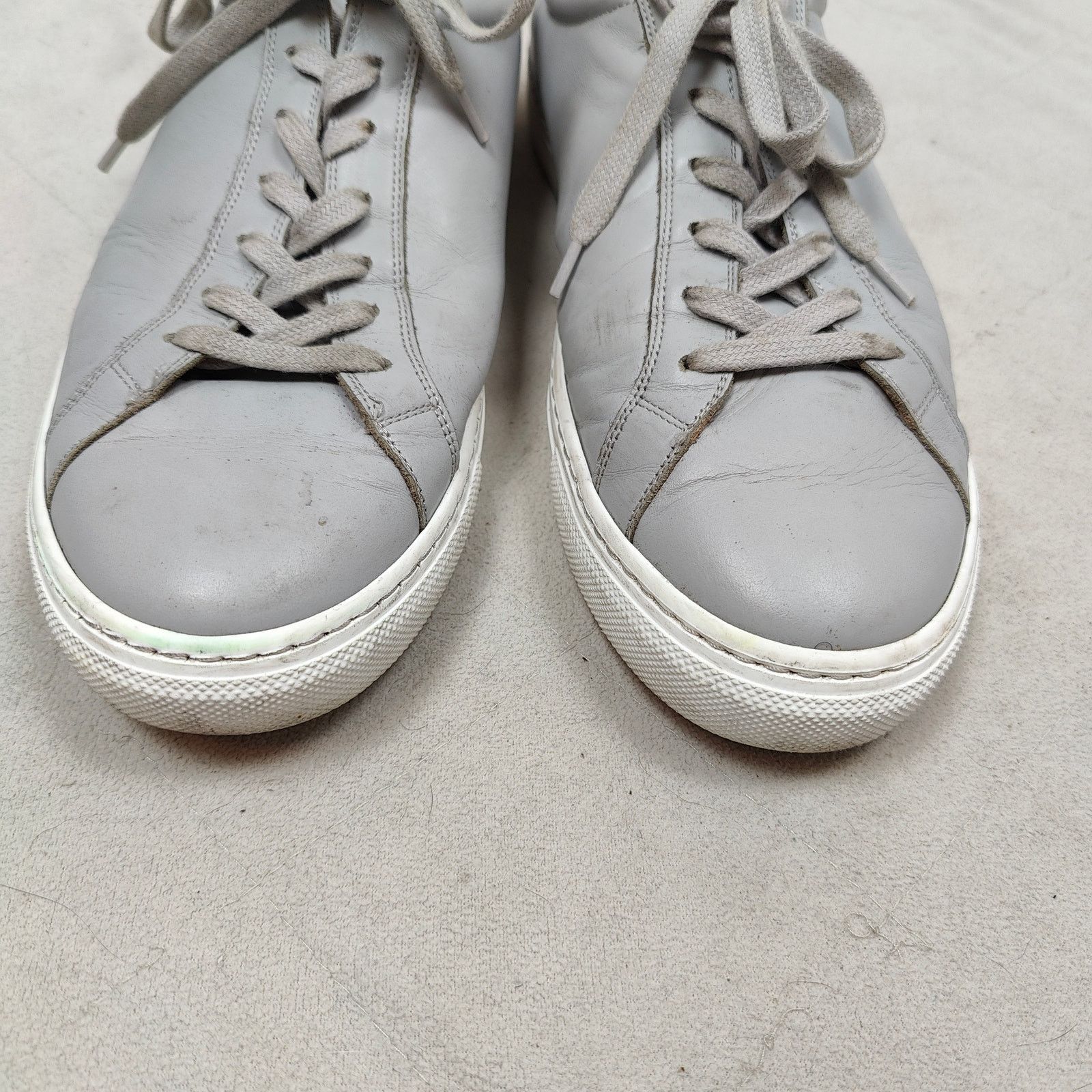 Suitsupply SuitSupply Sneakers Mens 45 US 11 Light Gray Calf Leather Size US 11 / EU 44 - 4 Thumbnail