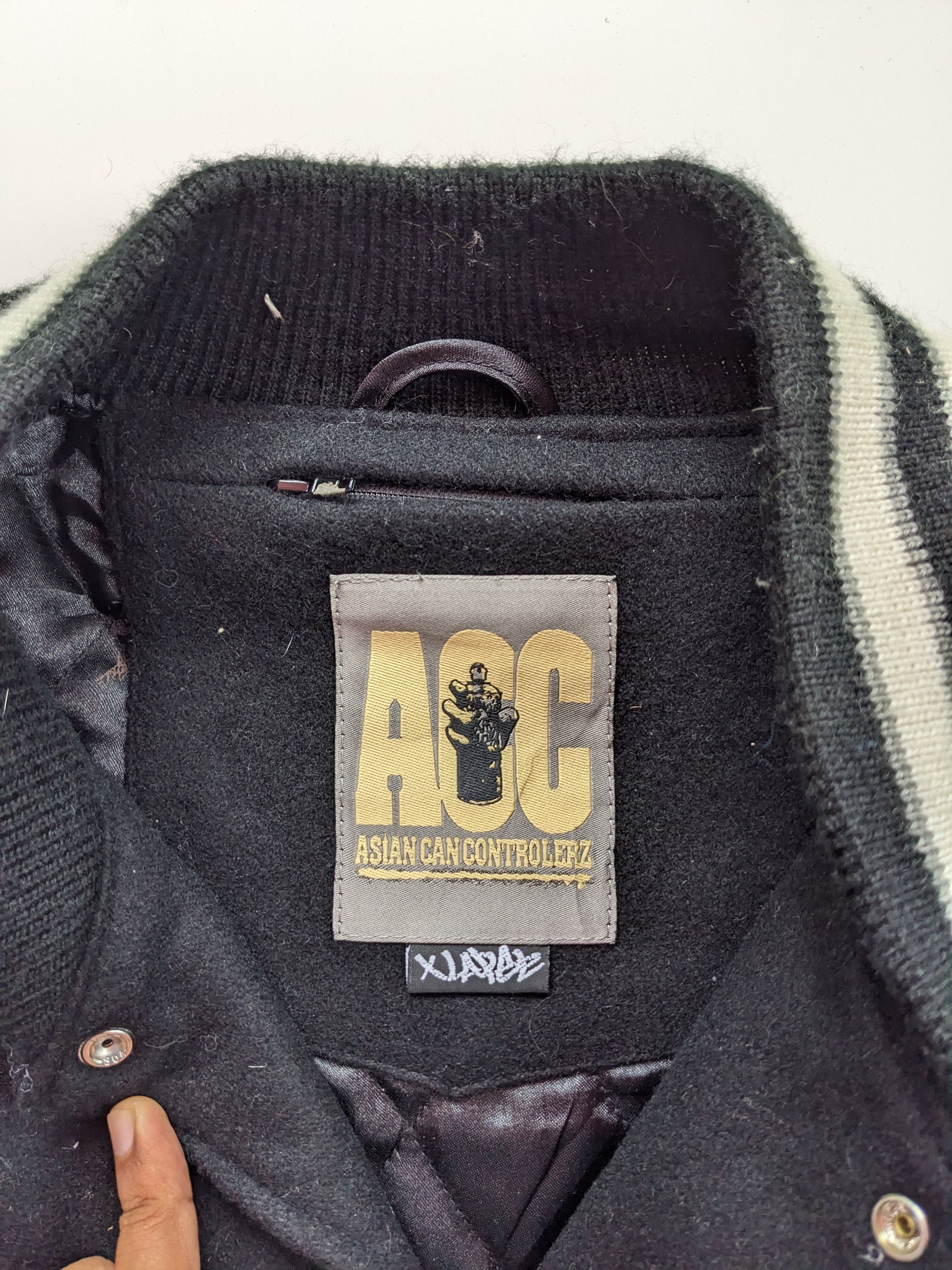 Japanese Brand × Vintage ACC asian can controlerz varsity jacket Size US XL / EU 56 / 4 - 3 Thumbnail